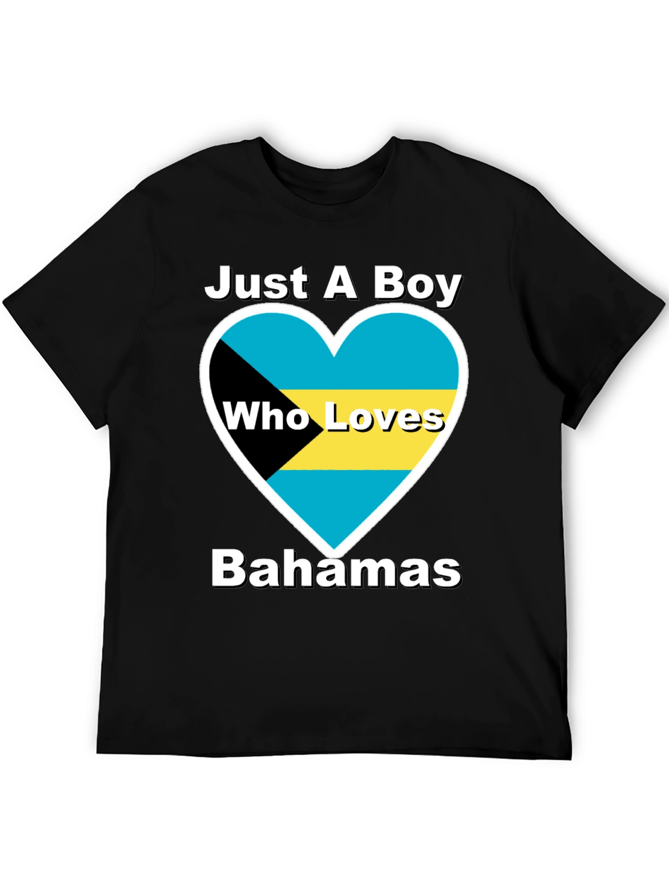 Bahamas Love Heart Graphic T-Shirt