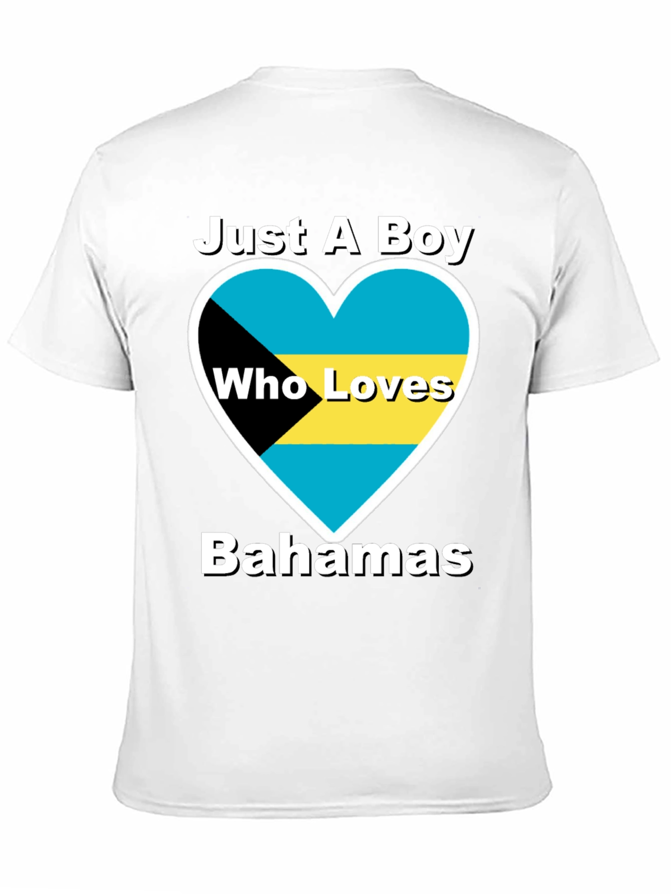 Bahamas Love Heart Graphic T-Shirt