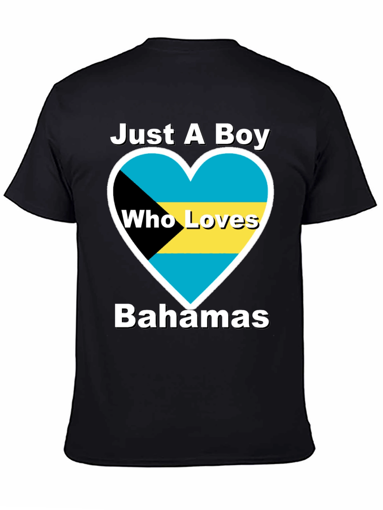 Bahamas Love Heart Graphic T-Shirt
