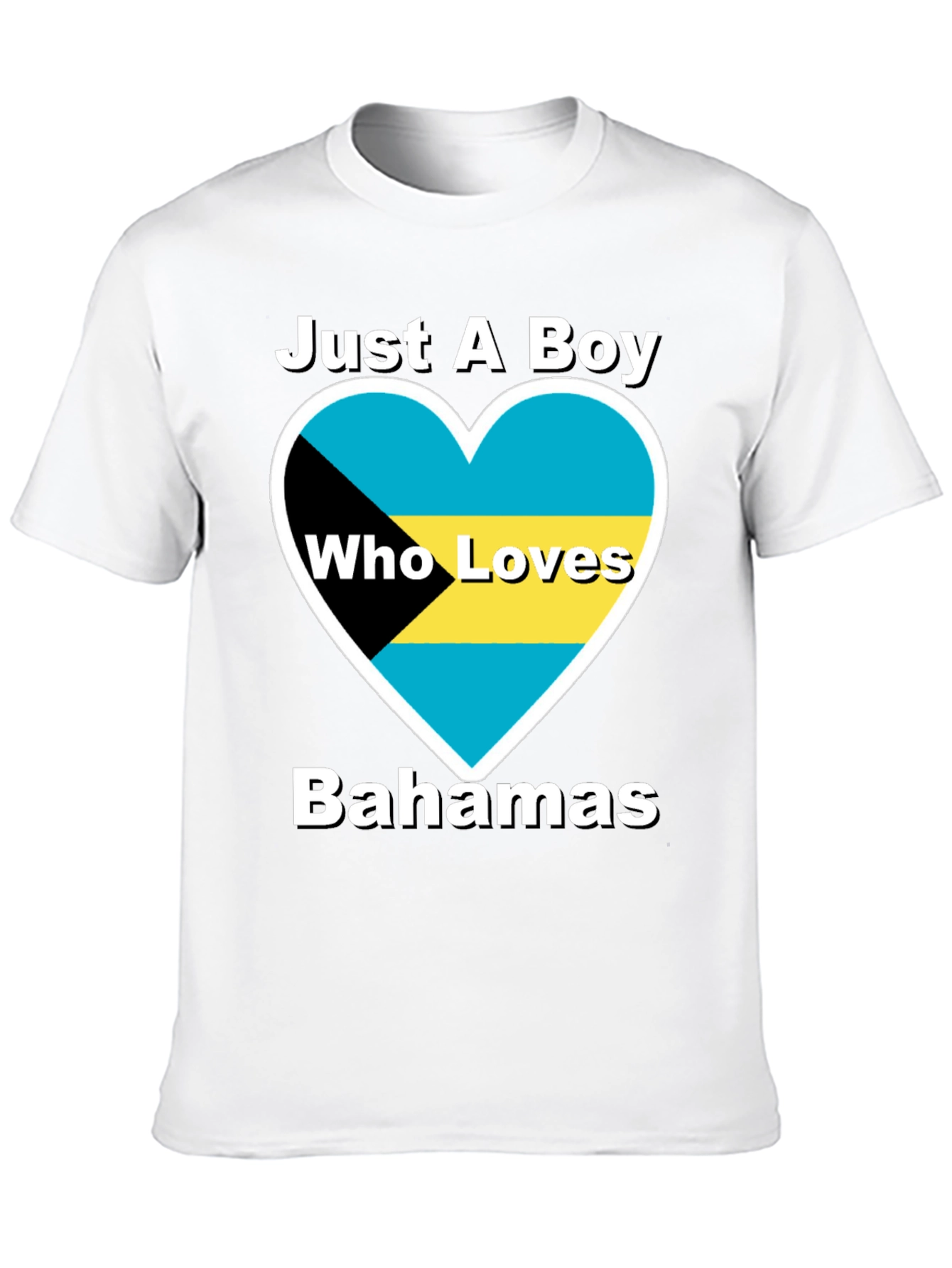 Bahamas Love Heart Graphic T-Shirt