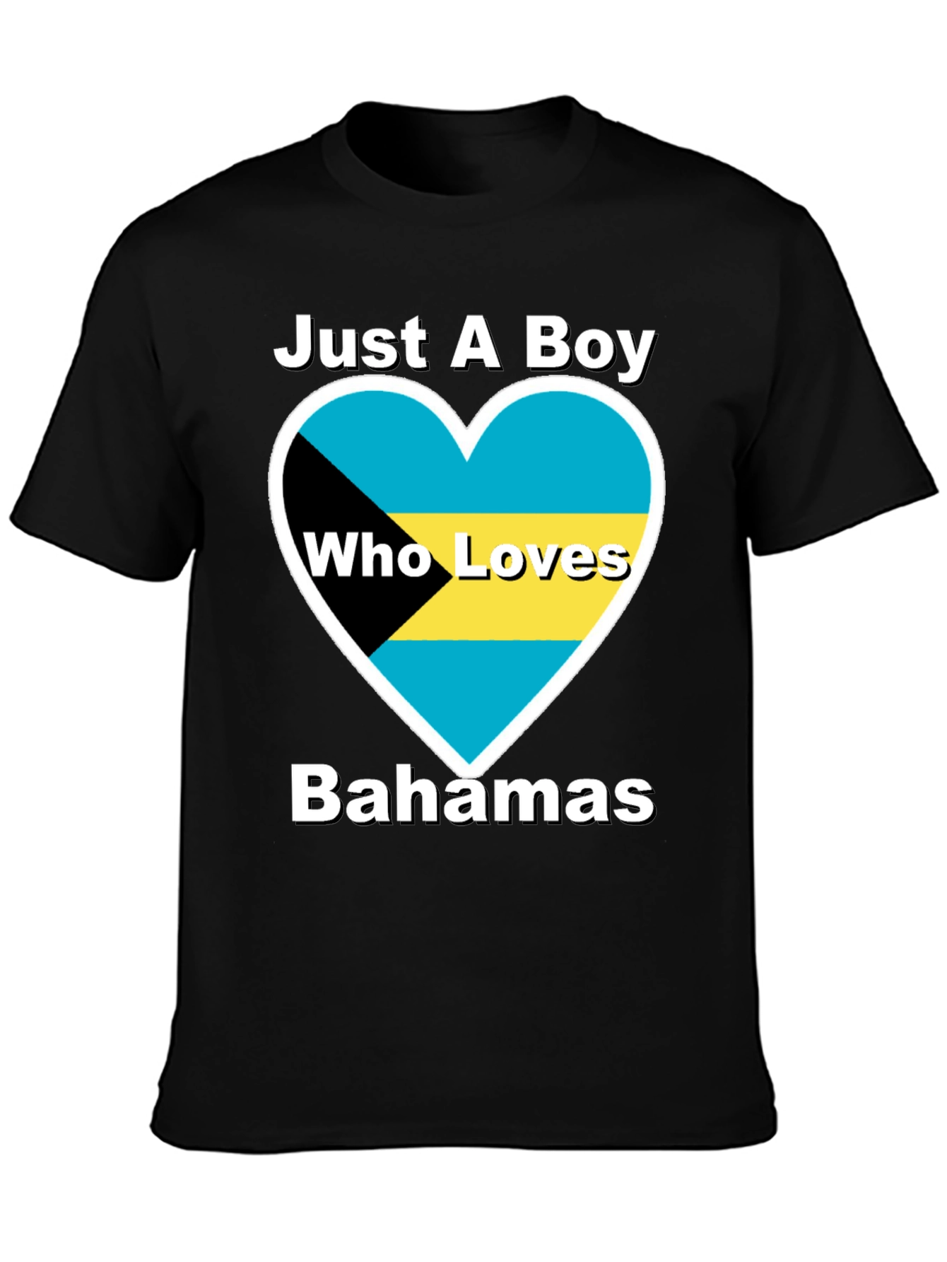 Bahamas Love Heart Graphic T-Shirt