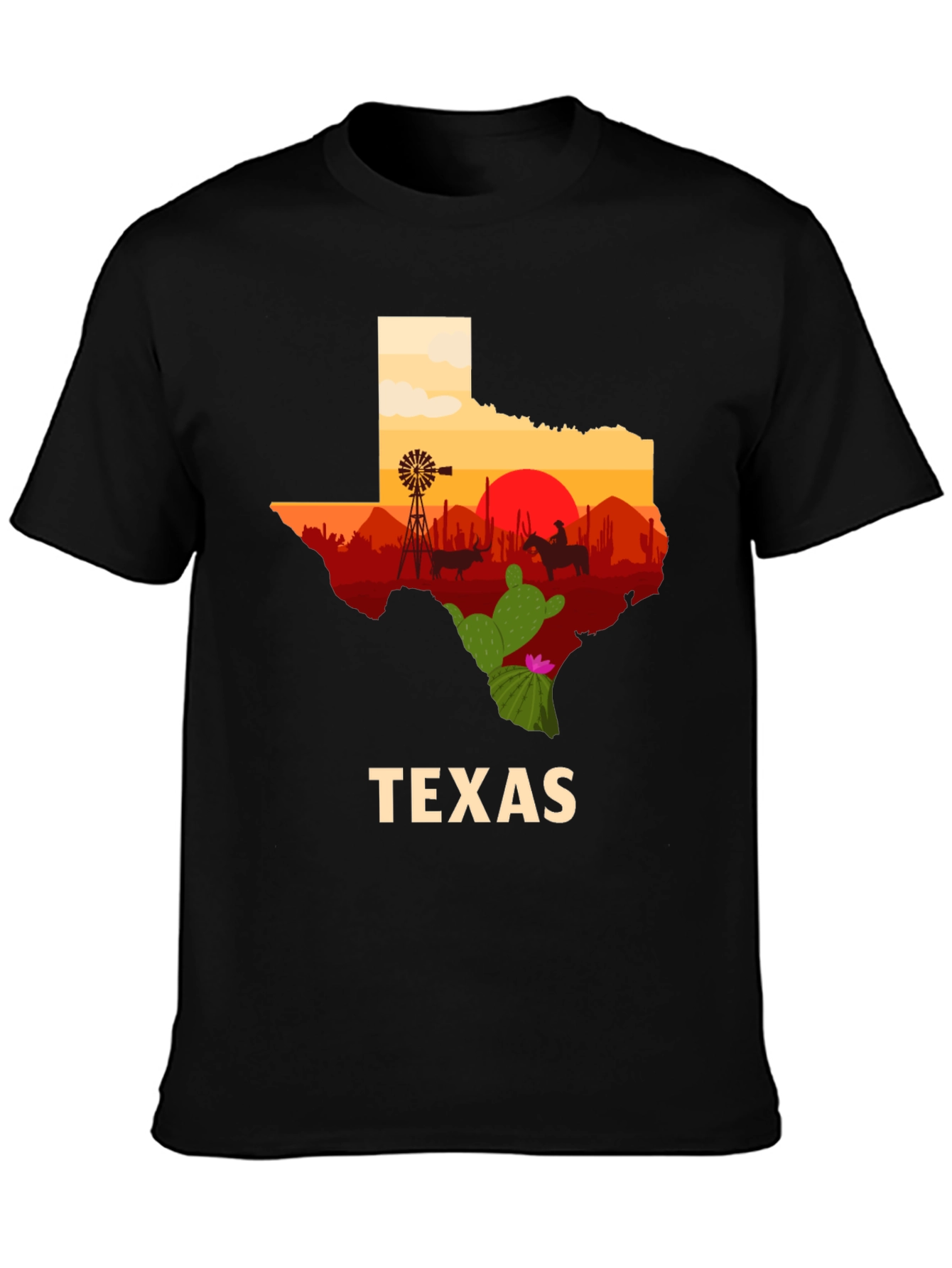 Texas Silhouette Graphic T-Shirt