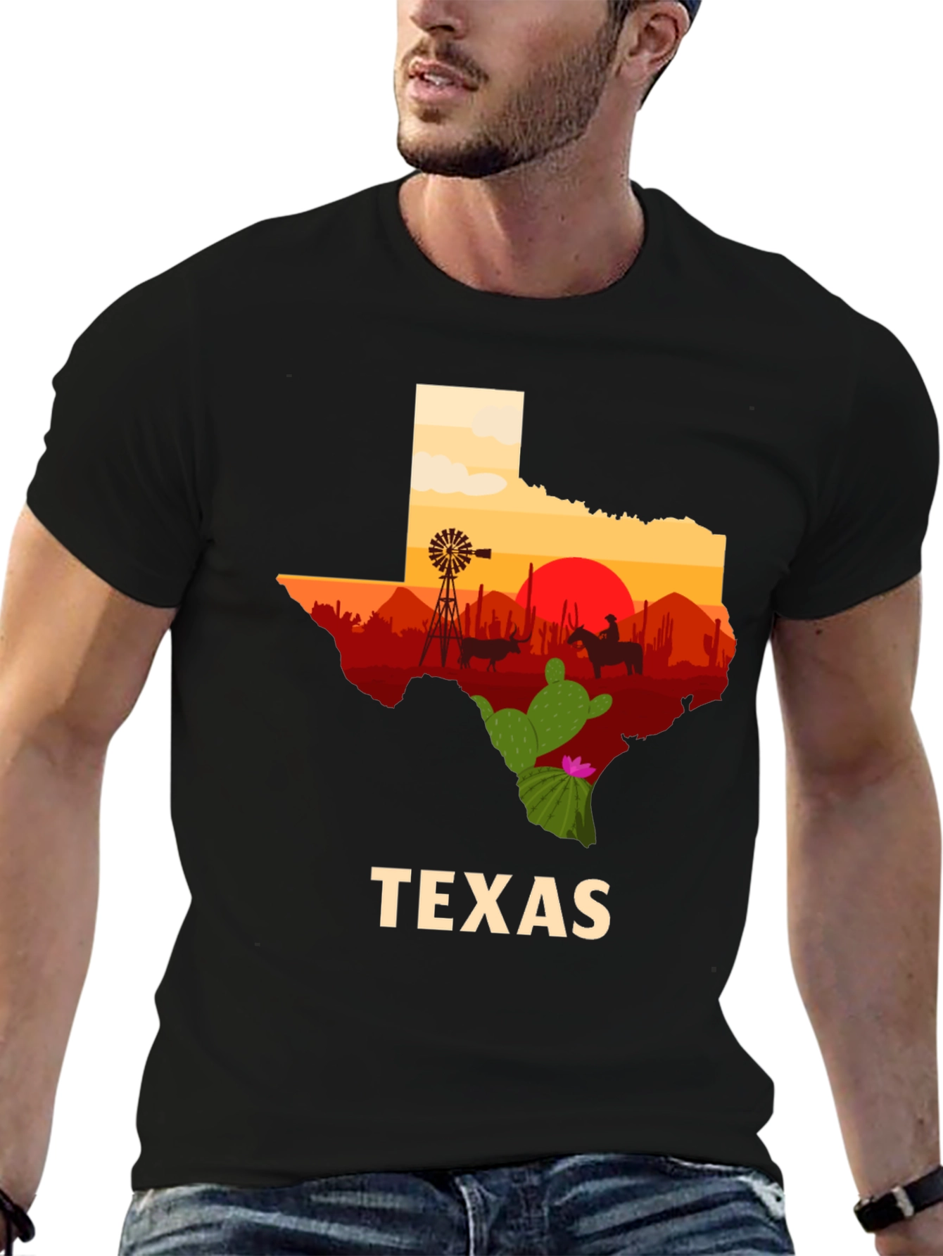 Texas Silhouette Graphic T-Shirt