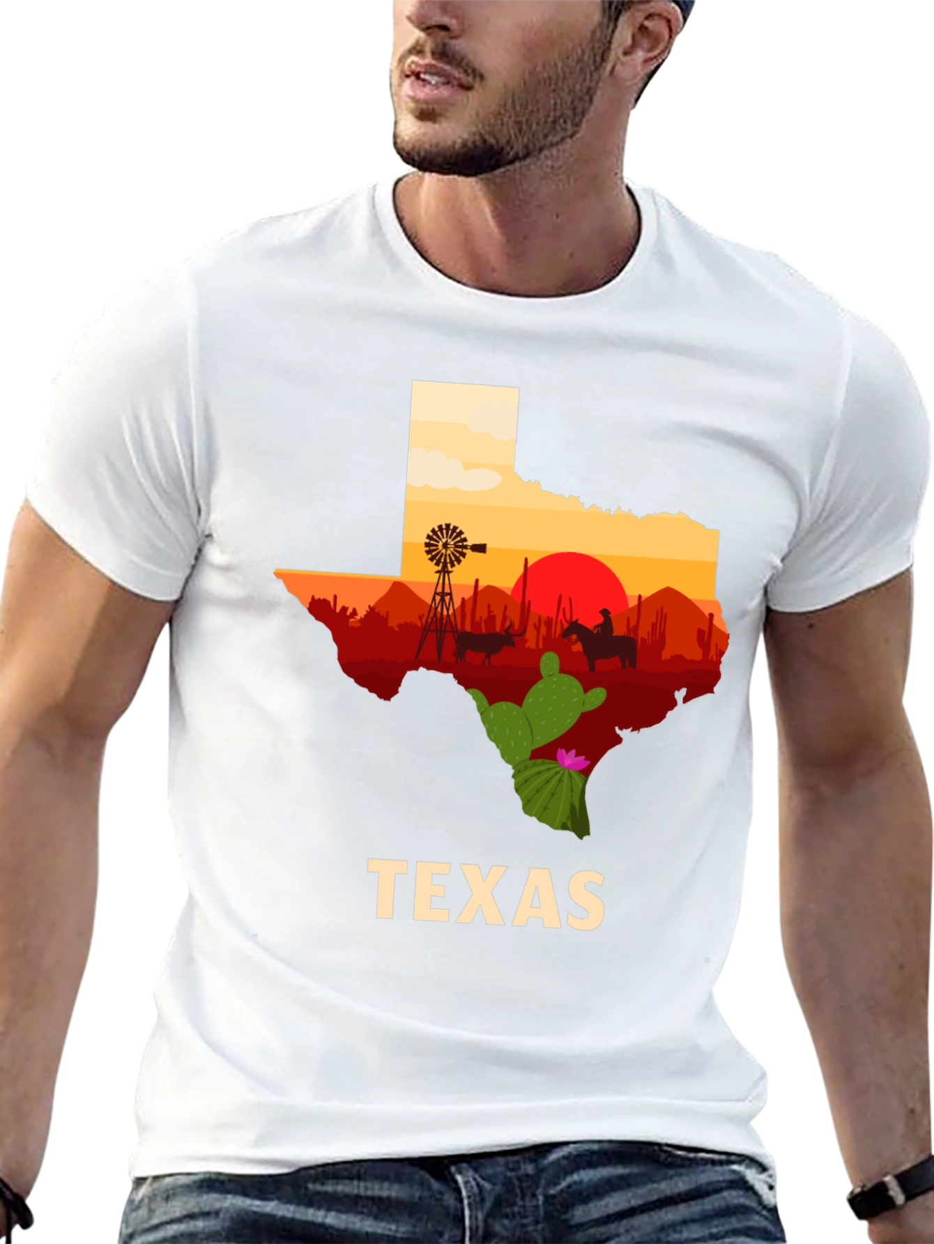 Texas Silhouette Graphic T-Shirt