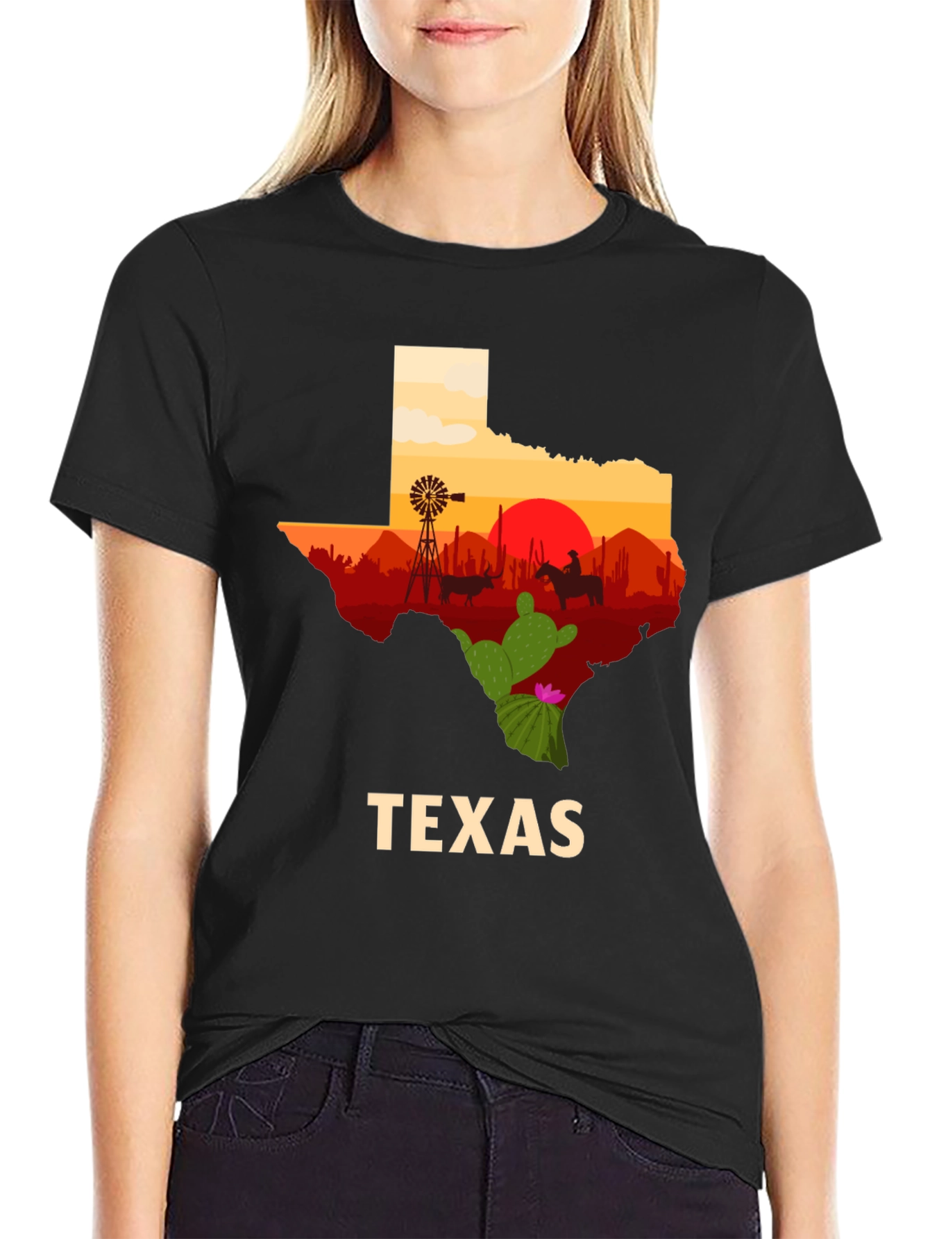 Texas Silhouette Graphic T-Shirt
