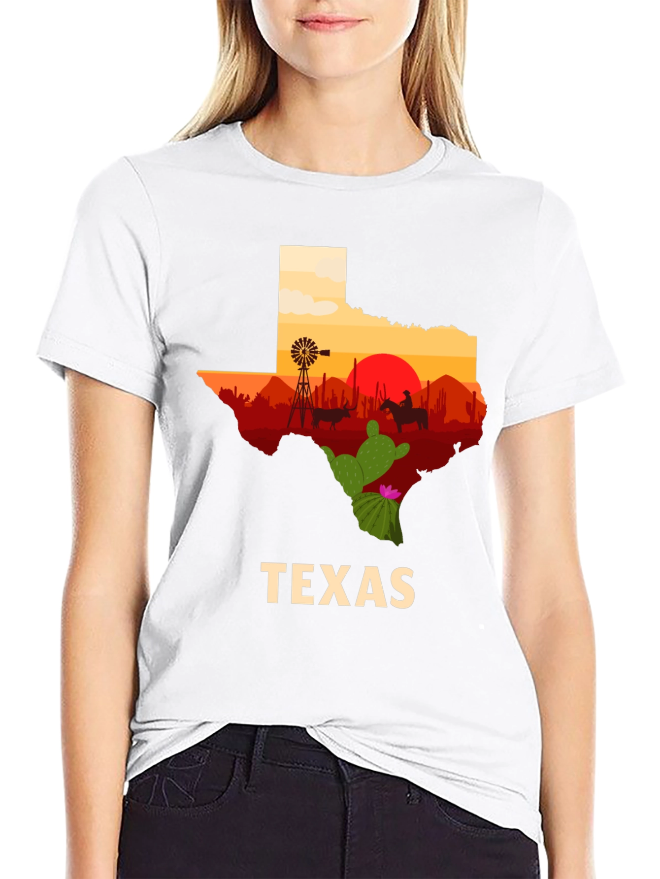 Texas Silhouette Graphic T-Shirt