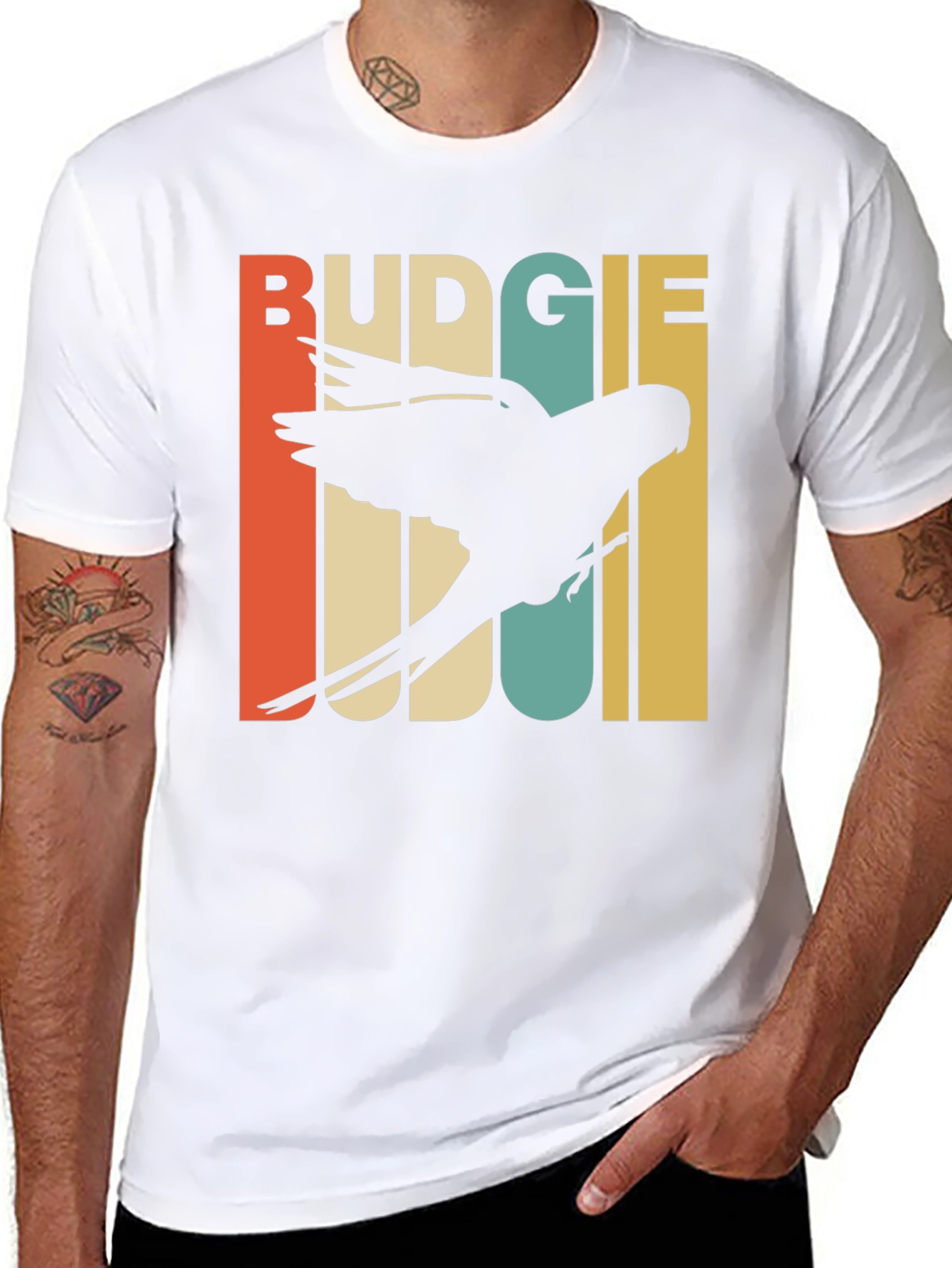Retro Budgie T-Shirt