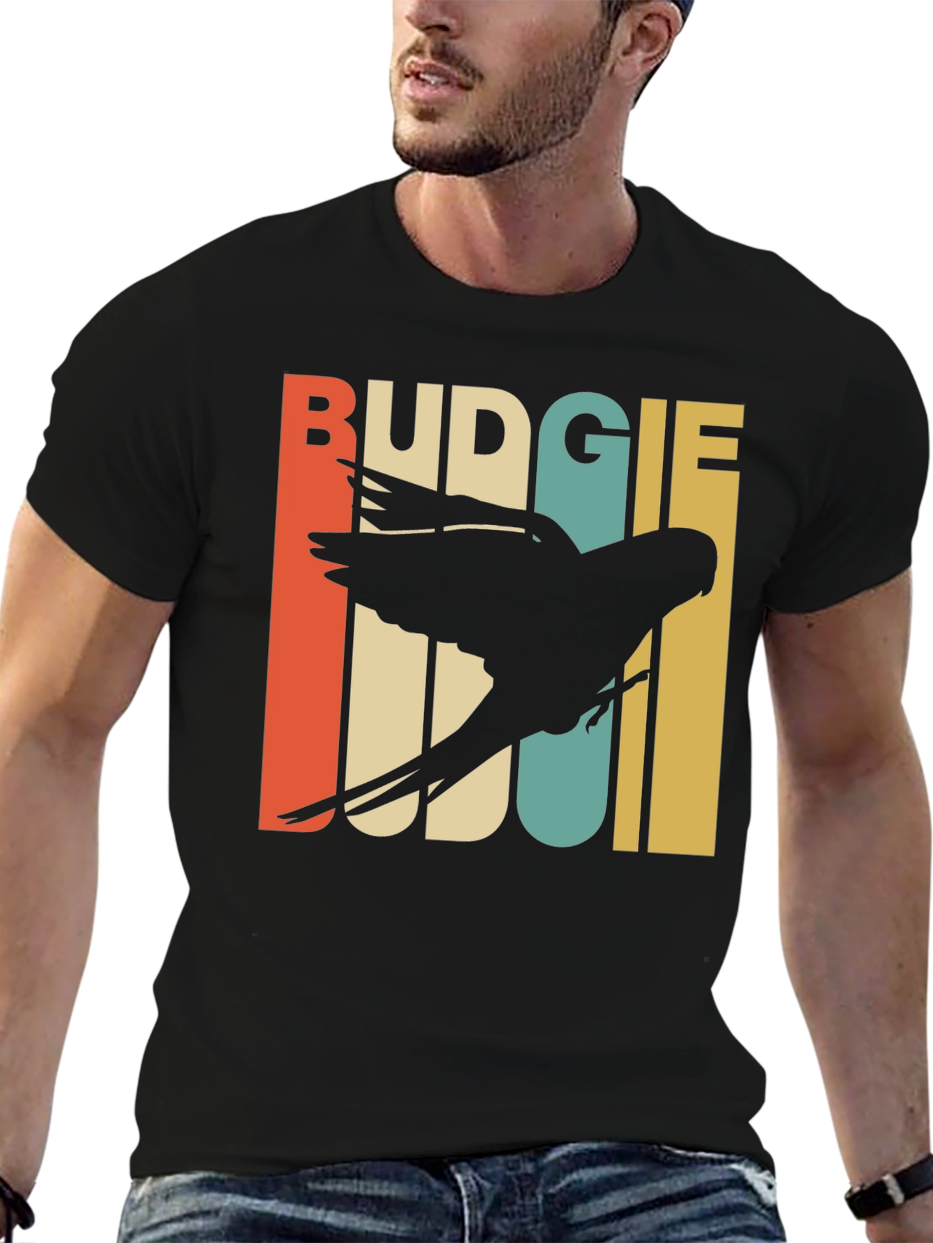 Retro Budgie T-Shirt
