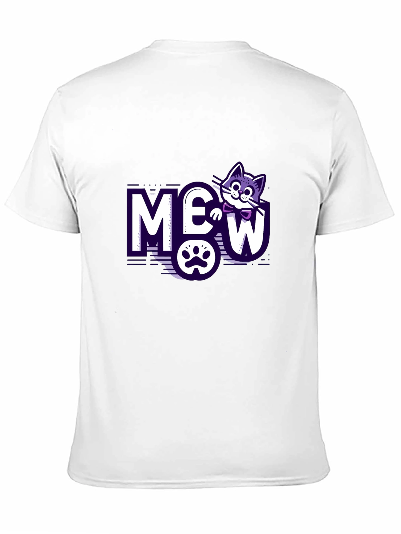 Meow Cat Graphic T-Shirt - Purrfectly Stylish!