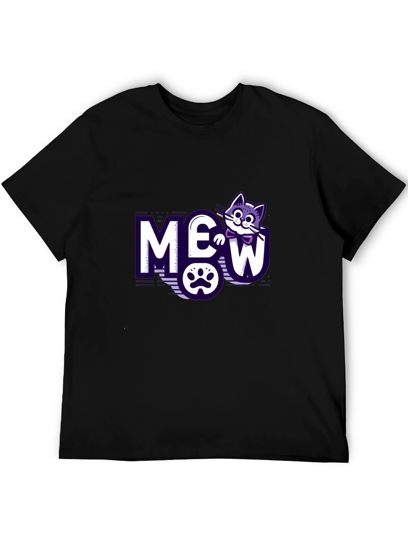 Meow Cat Graphic T-Shirt - Purrfectly Stylish!