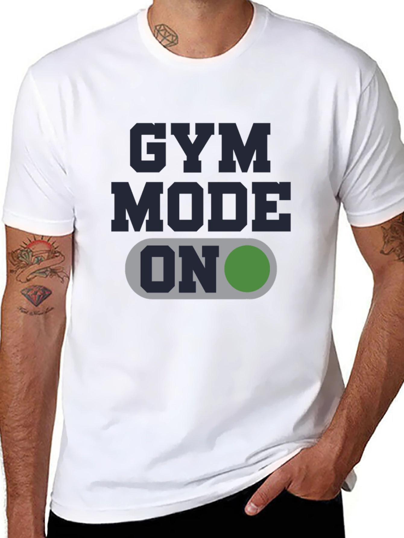Gym Mode ON Graphic Tee - Fitness Apparel