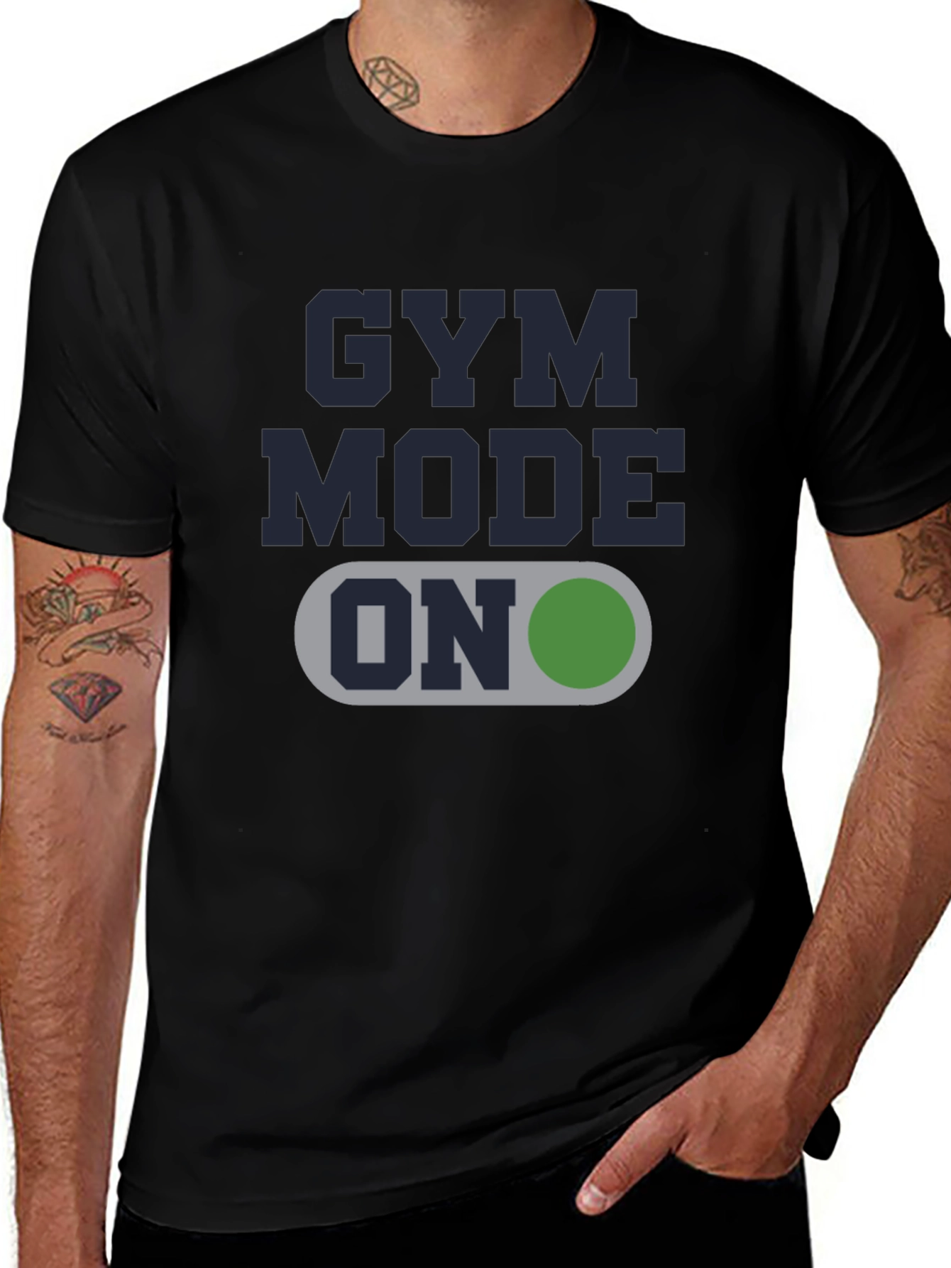 Gym Mode ON Graphic Tee - Fitness Apparel