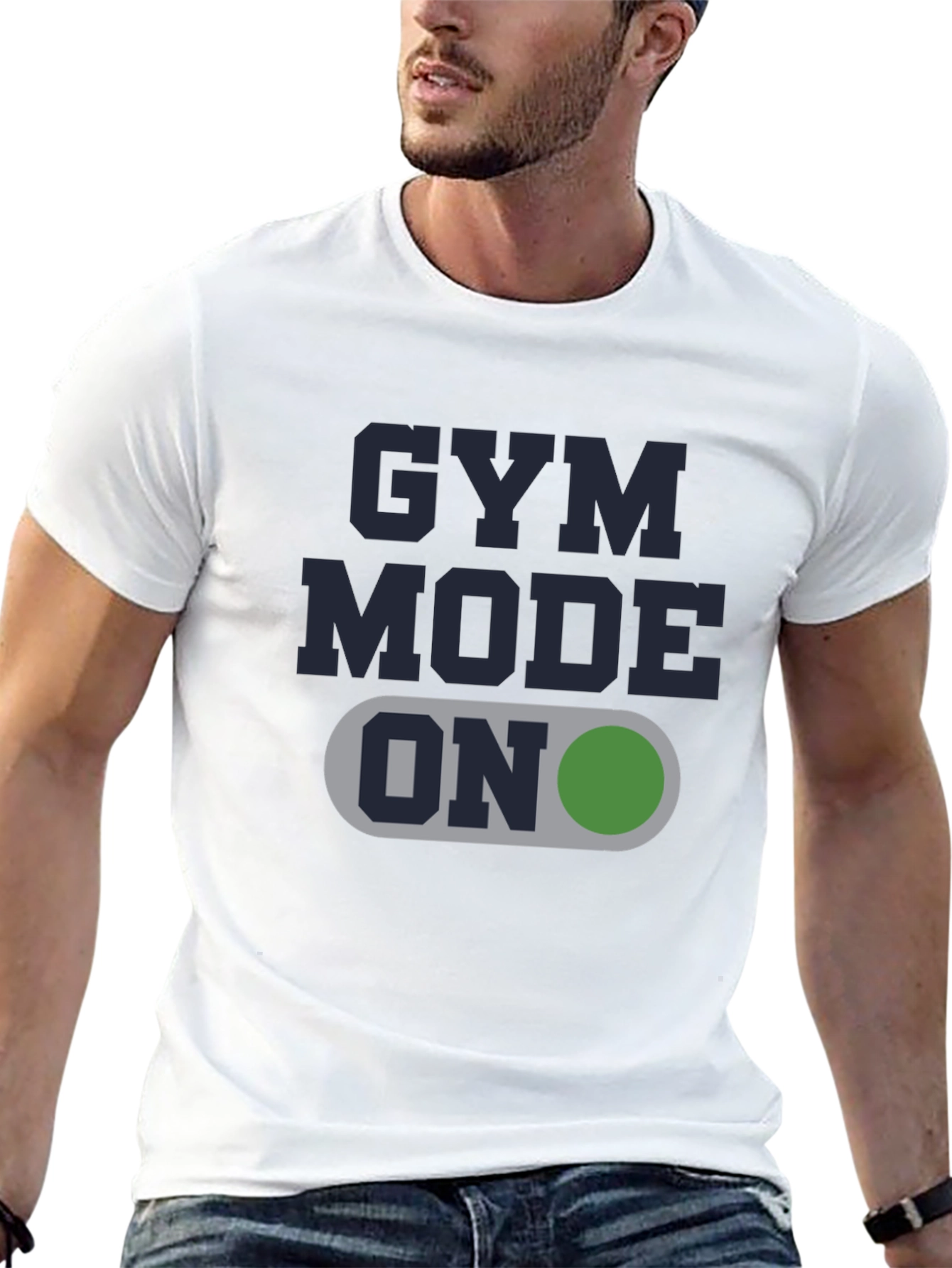 Gym Mode ON Graphic Tee - Fitness Apparel