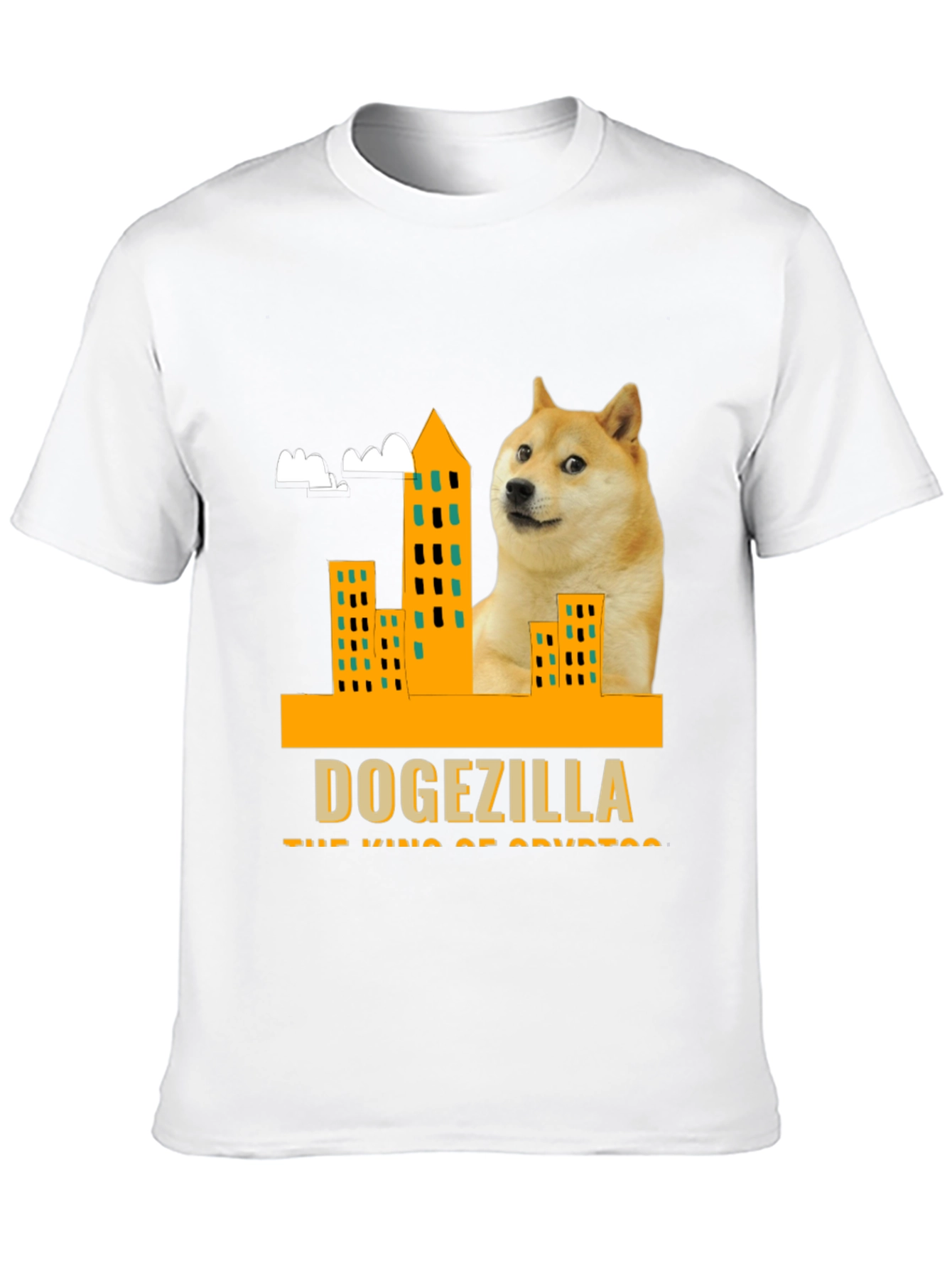 DOGEZILLA T-Shirt - King of Crypto Black Tee