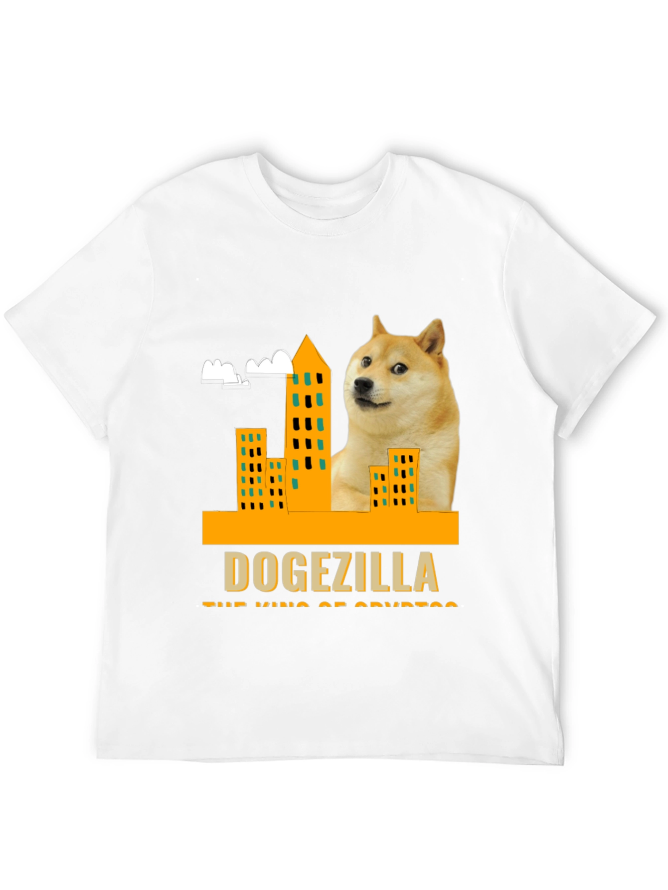 DOGEZILLA T-Shirt - King of Crypto Black Tee