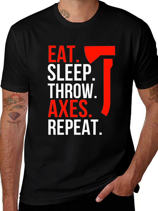 Eat Sleep Throw Axes T-Shirt
