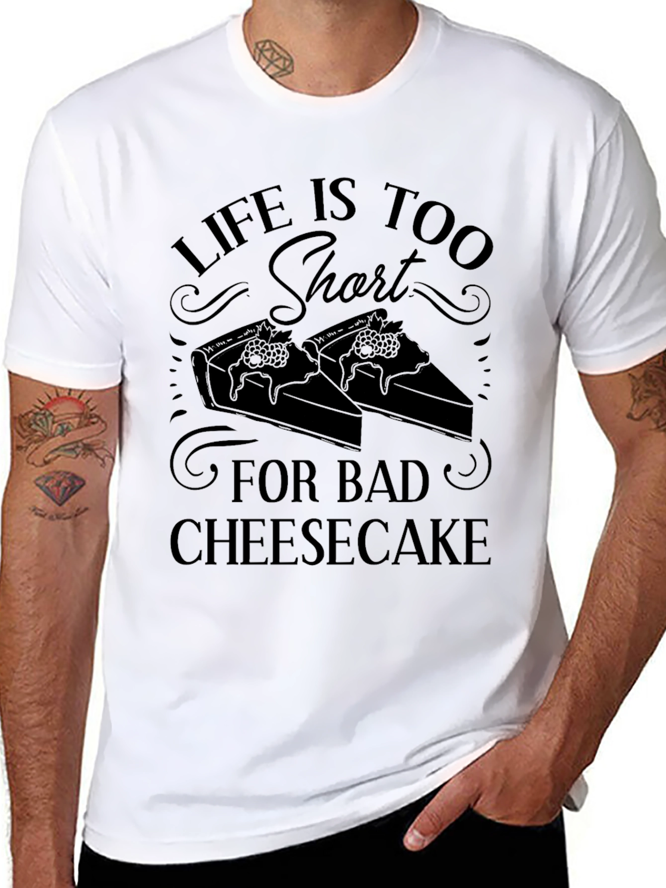 Life Too Short Bad Cheesecake Graphic Tee
