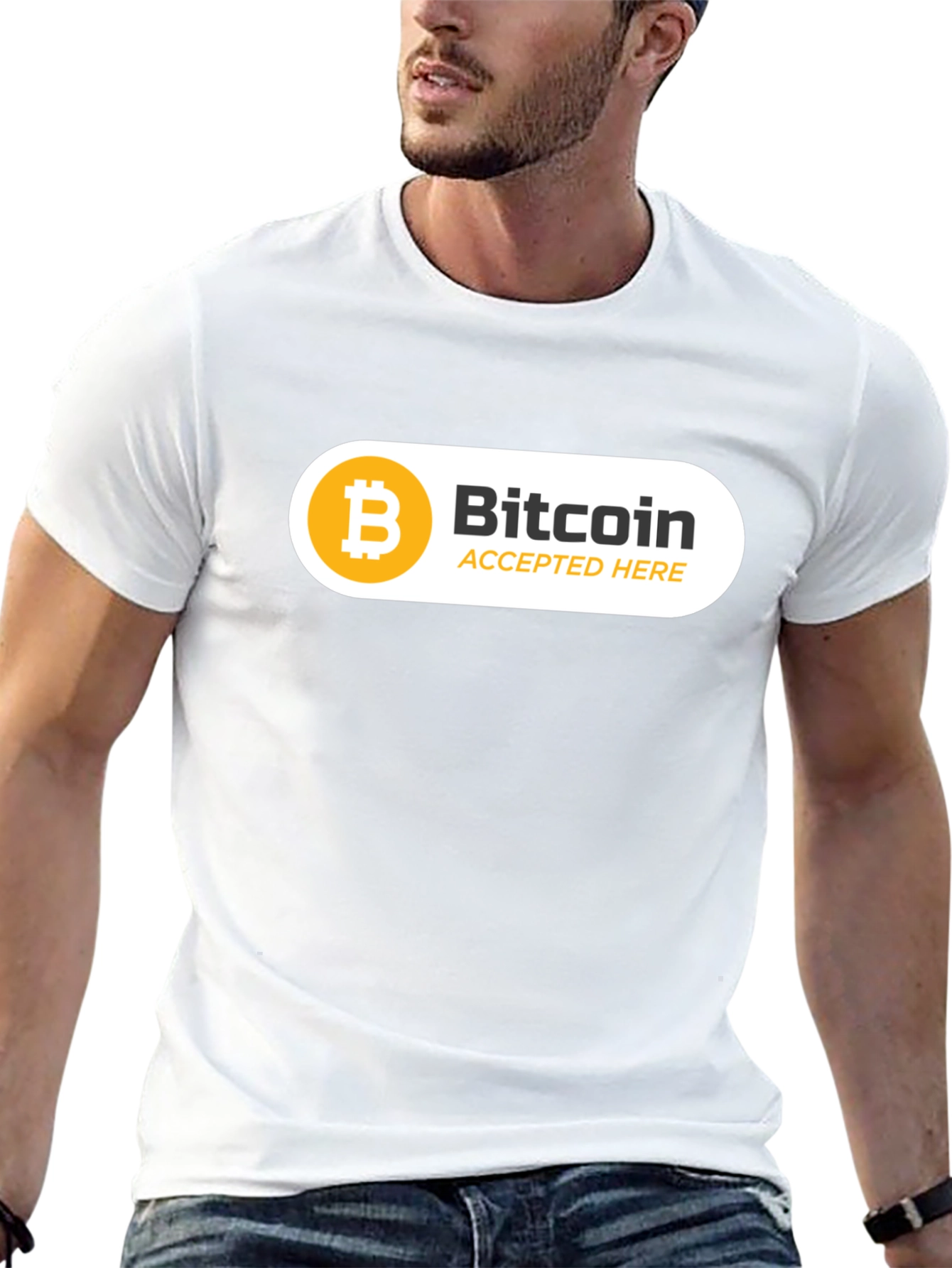 Bitcoin Accepted Here Black T-Shirt