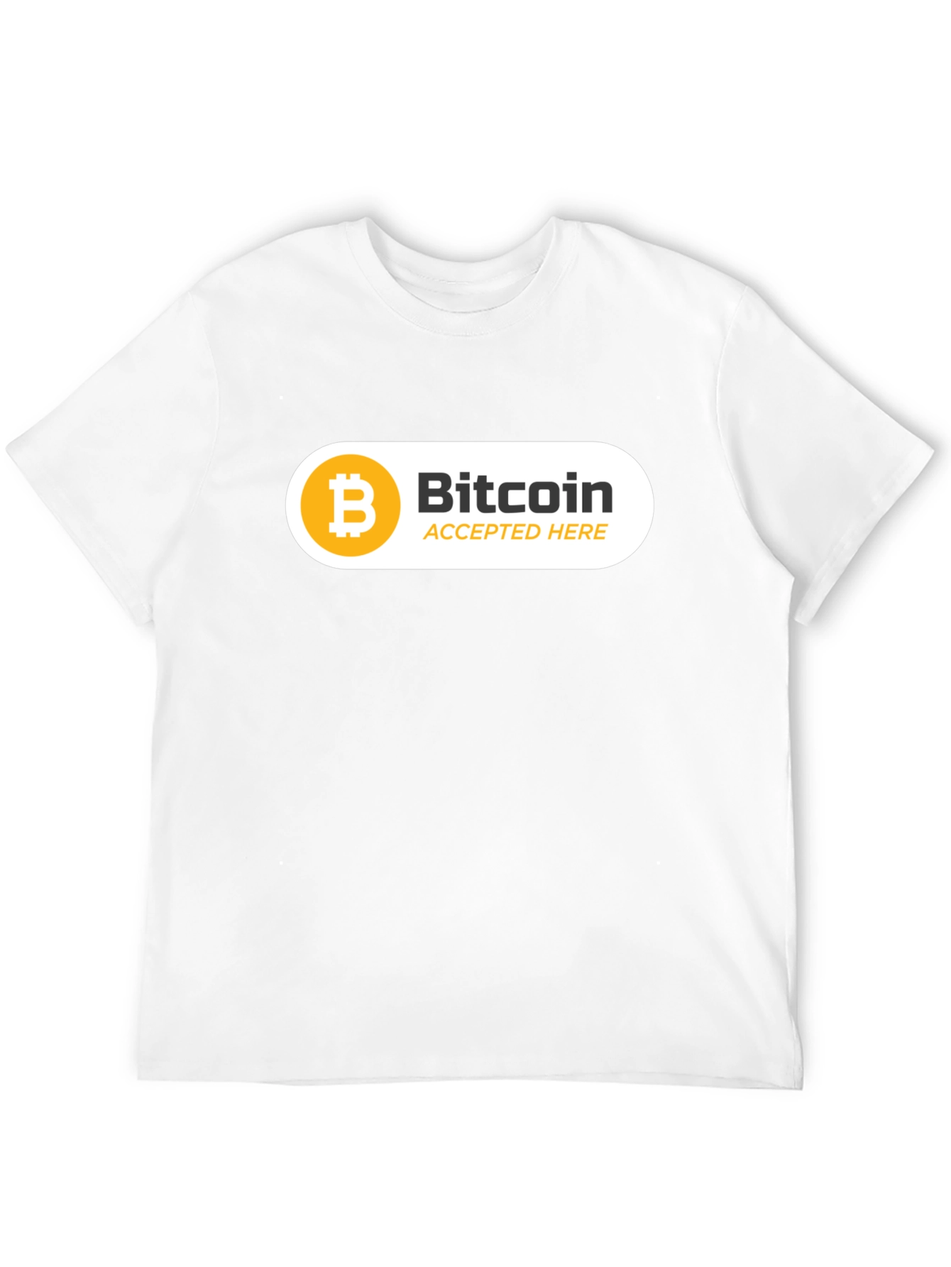 Bitcoin Accepted Here Black T-Shirt