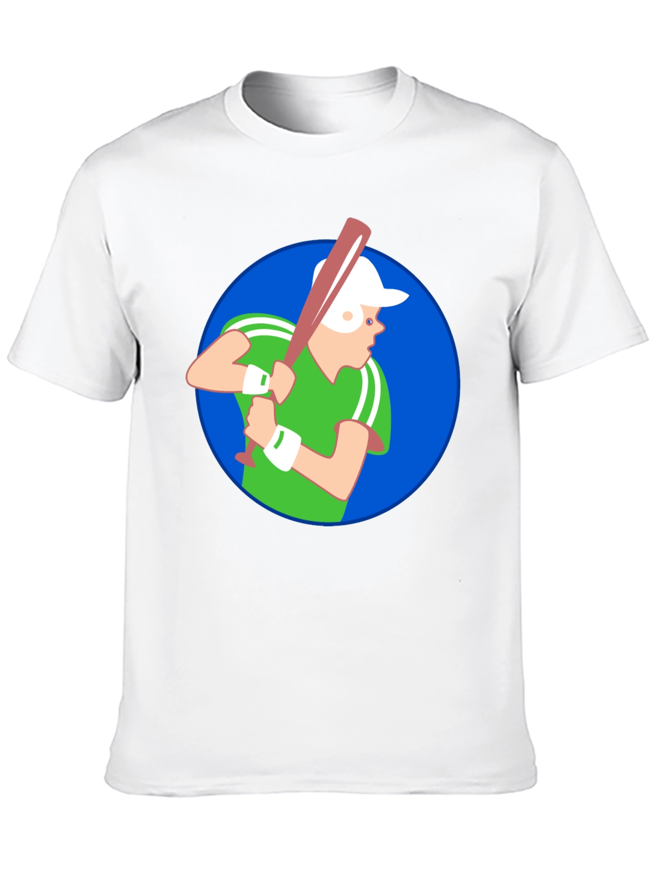 Baseball Player Graphic T-Shirt - Black Cotton Tee