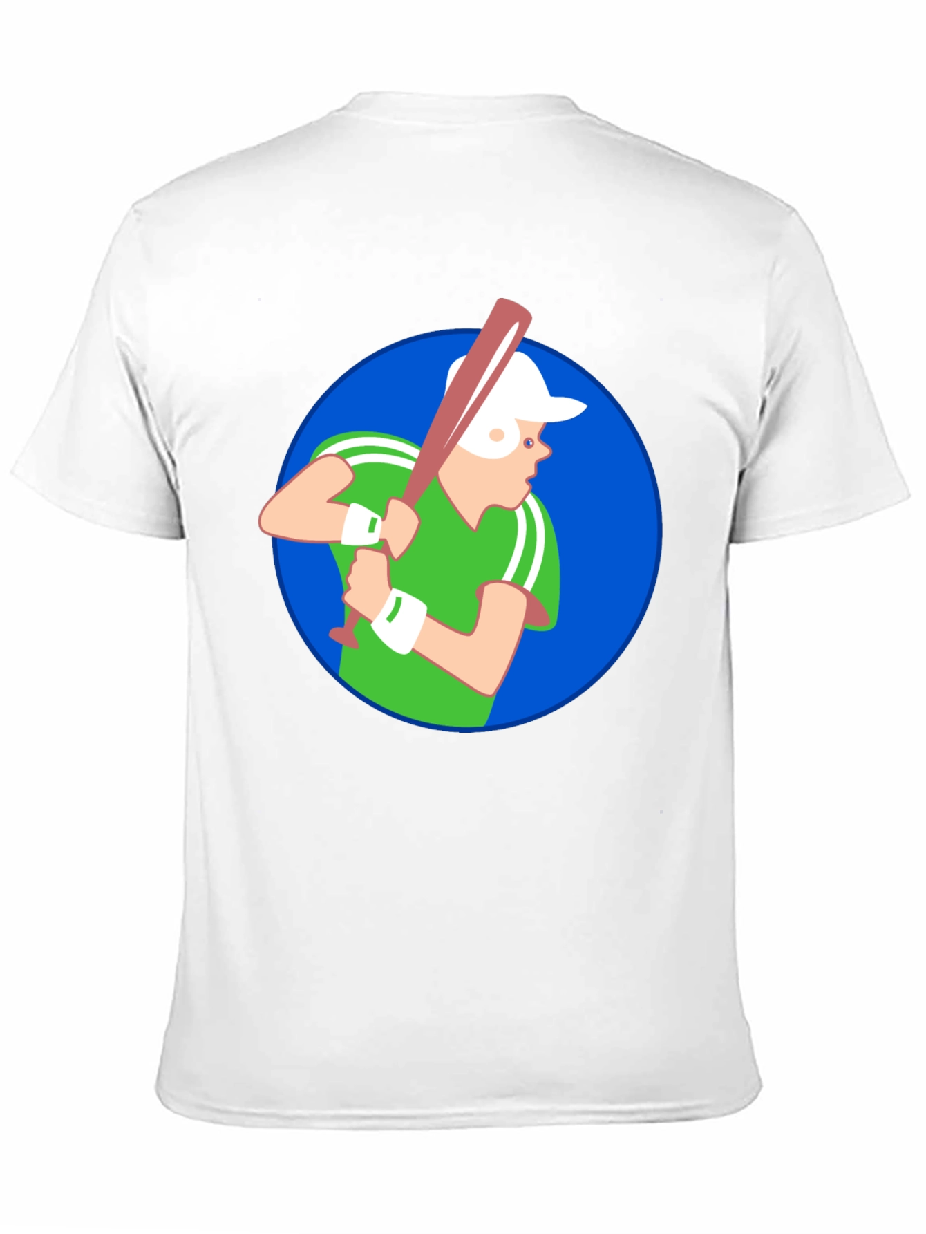 Baseball Player Graphic T-Shirt - Black Cotton Tee