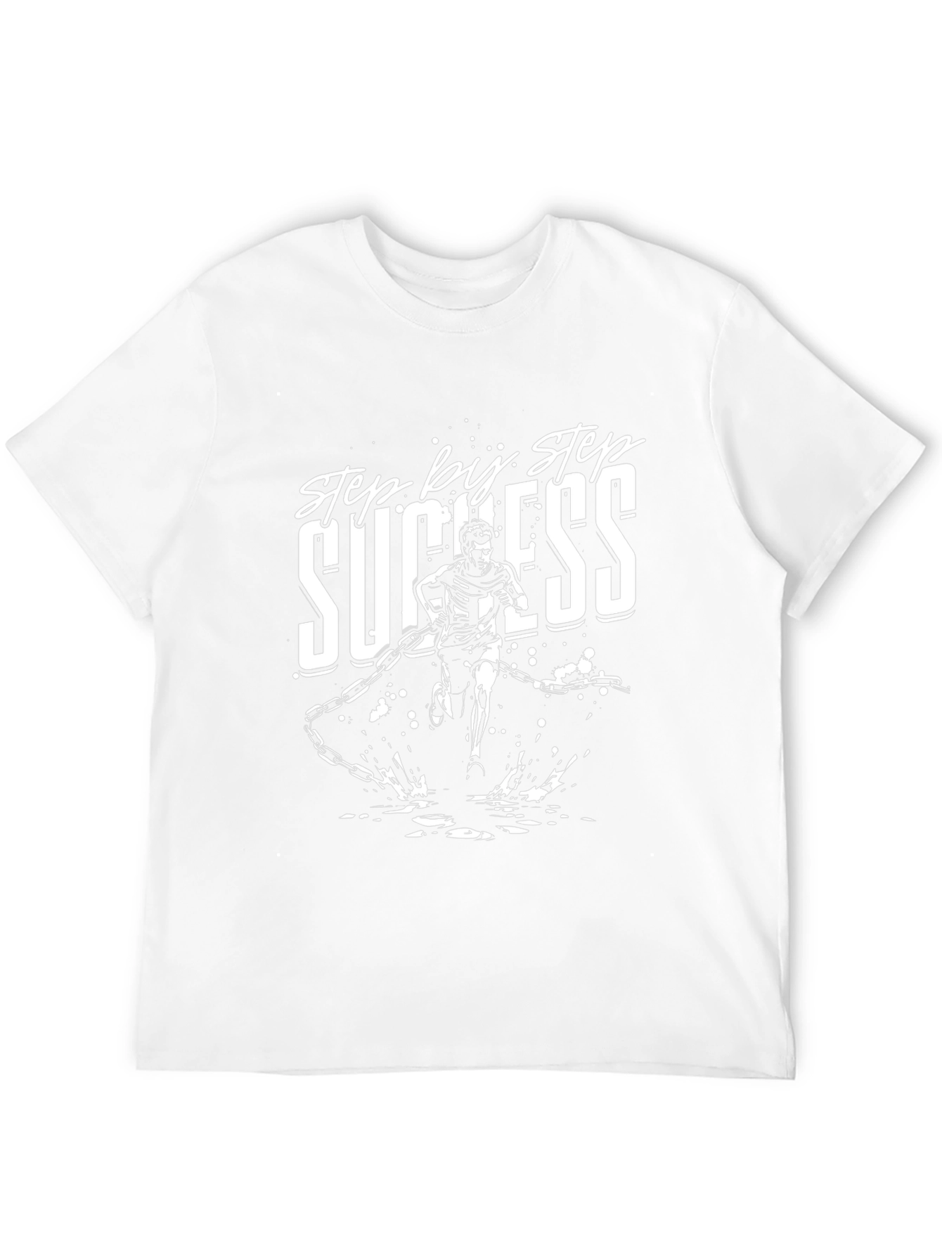 Step by Step Success Black Graphic T-Shirt