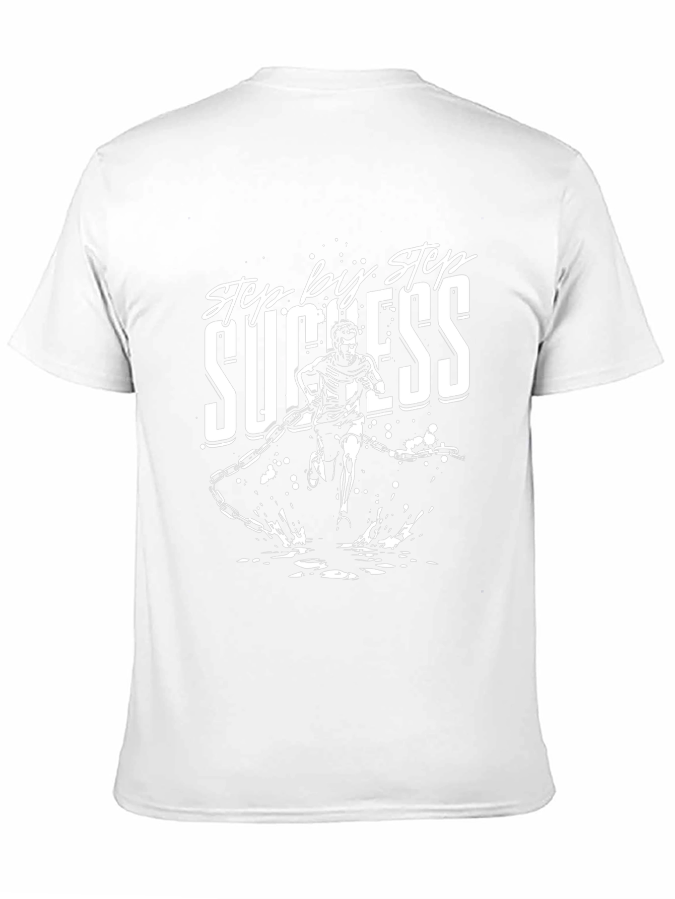 Step by Step Success Black Graphic T-Shirt