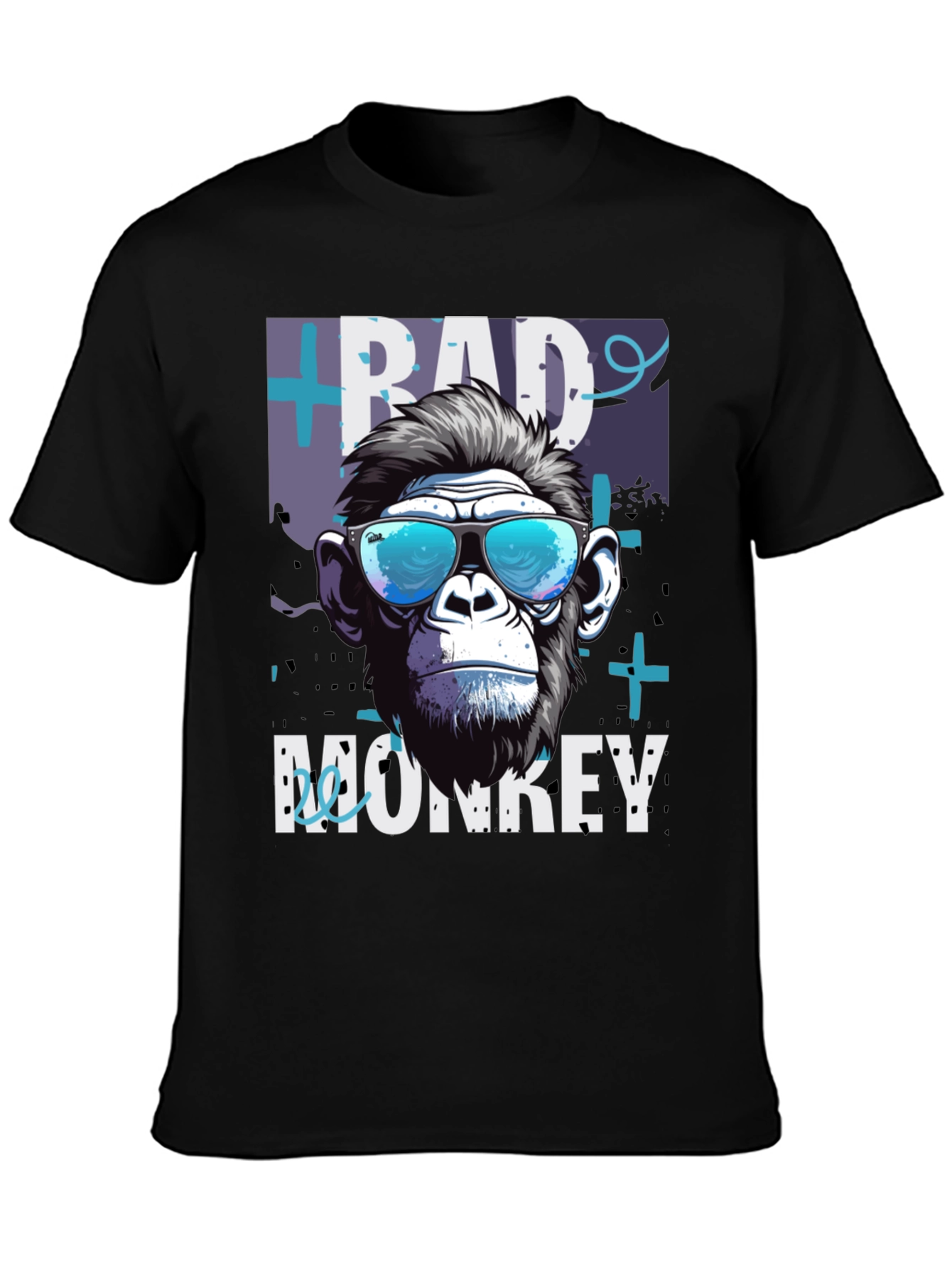 Bad Monkey Graphic Tee - Cool Animal Print T-Shirt