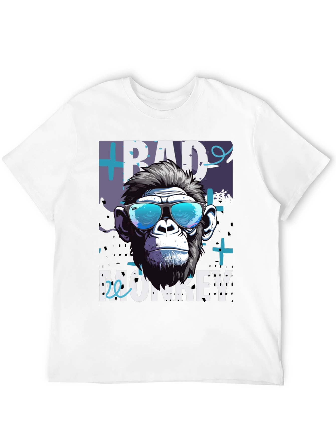 Bad Monkey Graphic Tee - Cool Animal Print T-Shirt