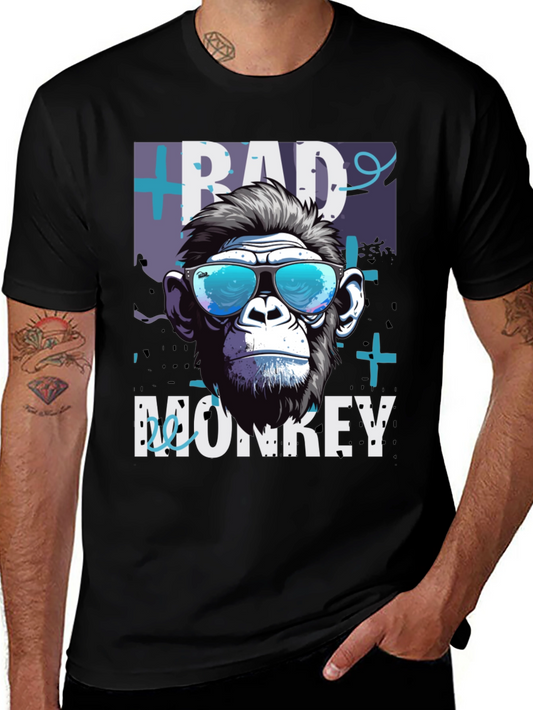 Bad Monkey Graphic Tee - Cool Animal Print T-Shirt