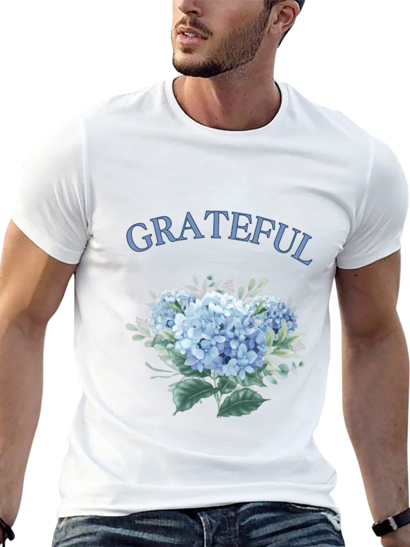 Grateful Floral Graphic T-Shirt