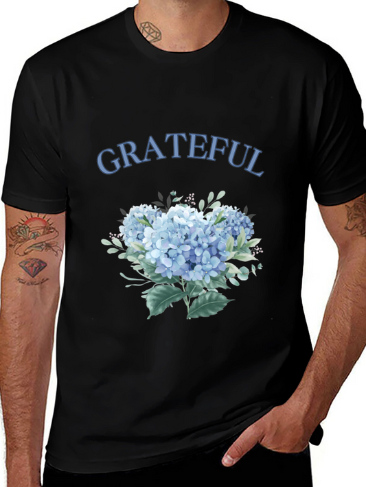 Grateful Floral Graphic T-Shirt