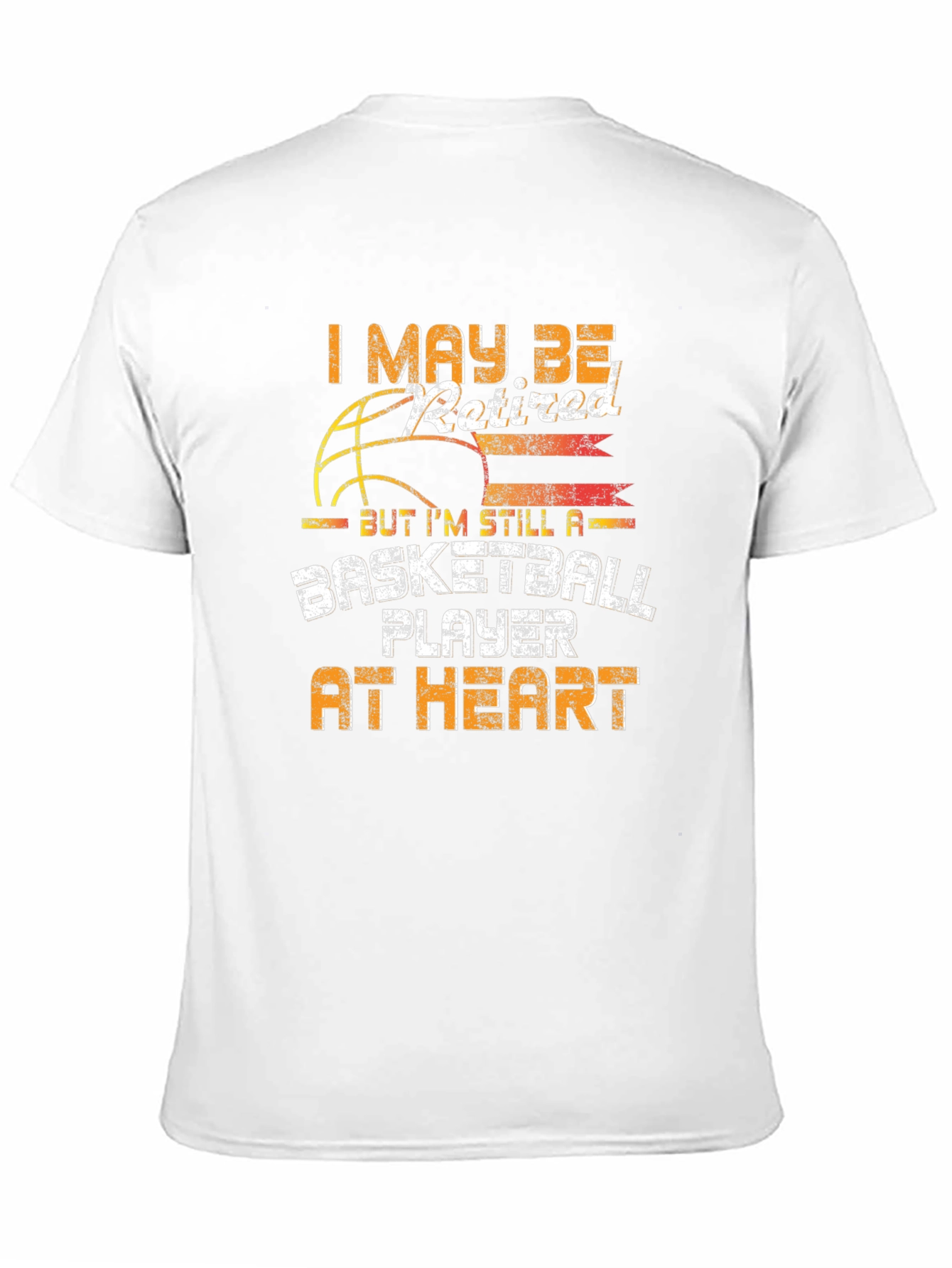 Retired Basketball Player T-Shirt - Black Cotton Blend Tee