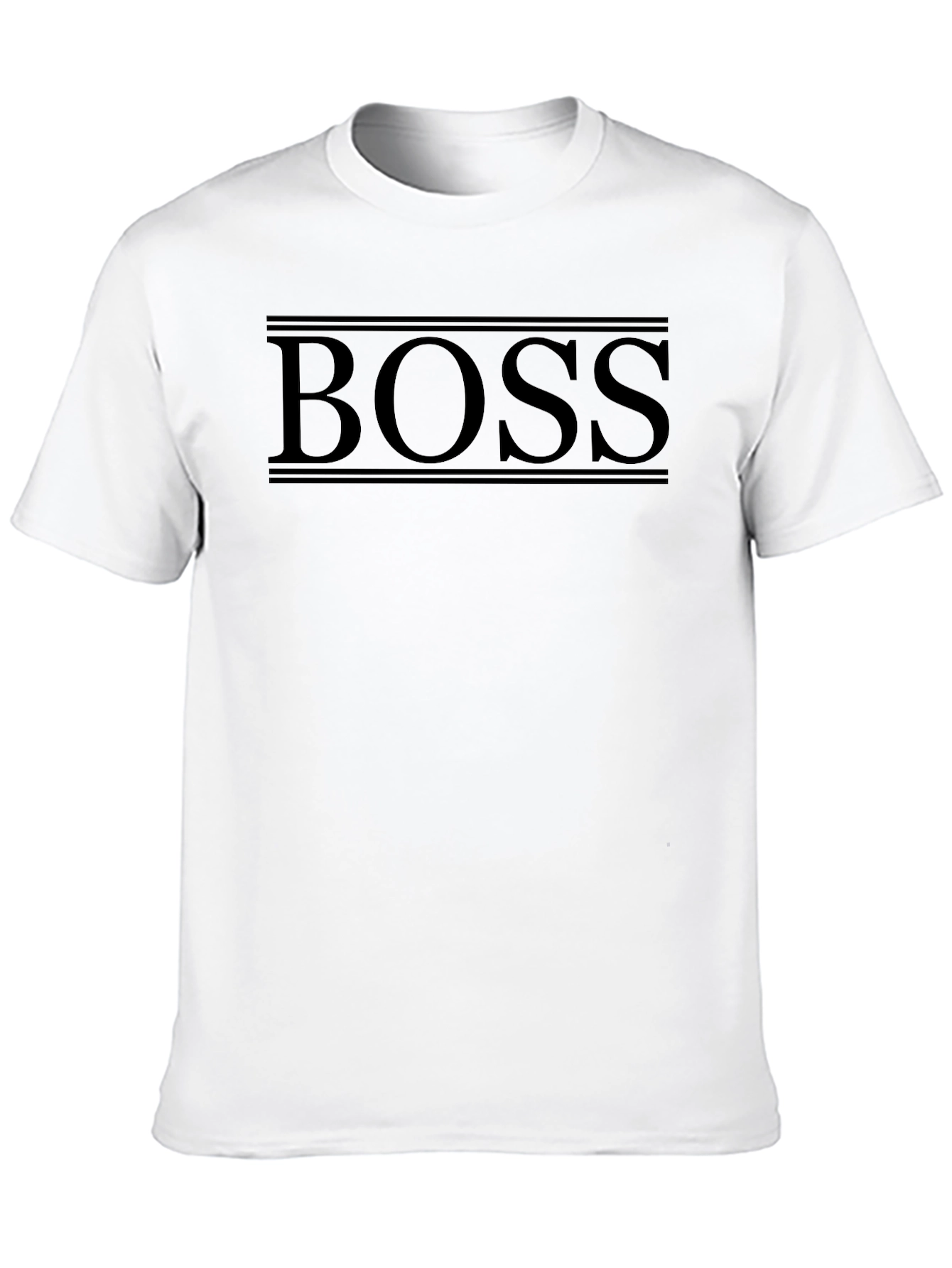 Black BOSS Graphic Print Mens T-Shirt
