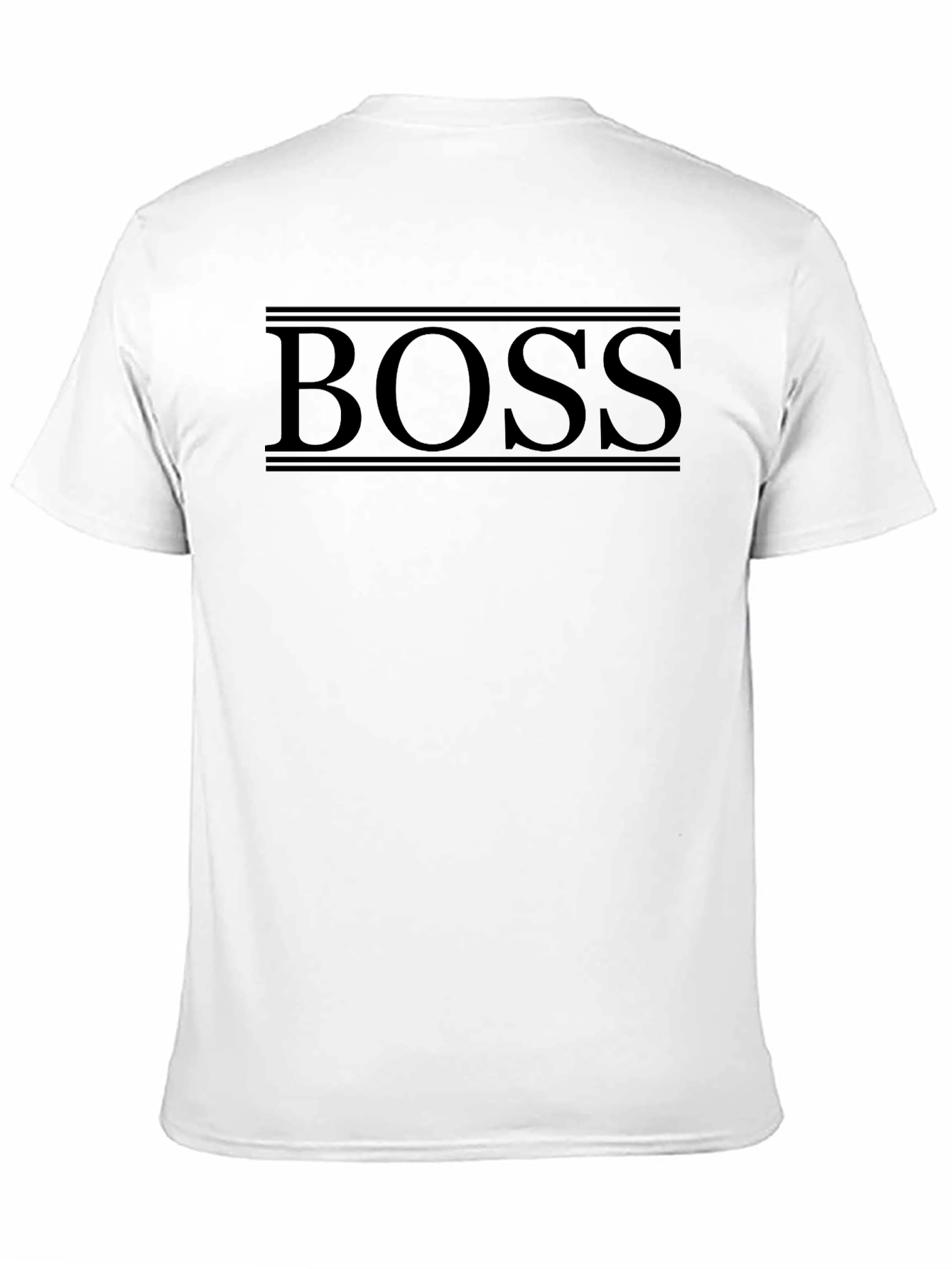 Black BOSS Graphic Print Mens T-Shirt