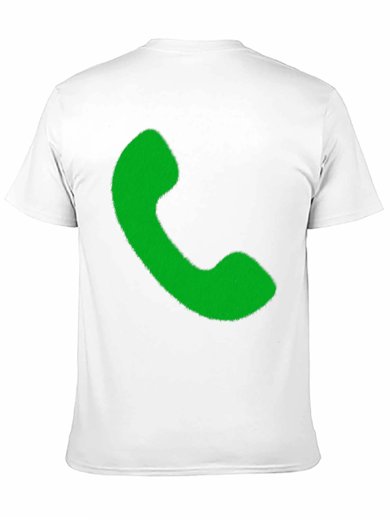 Retro Phone Graphic Tee - Black Cotton T-Shirt
