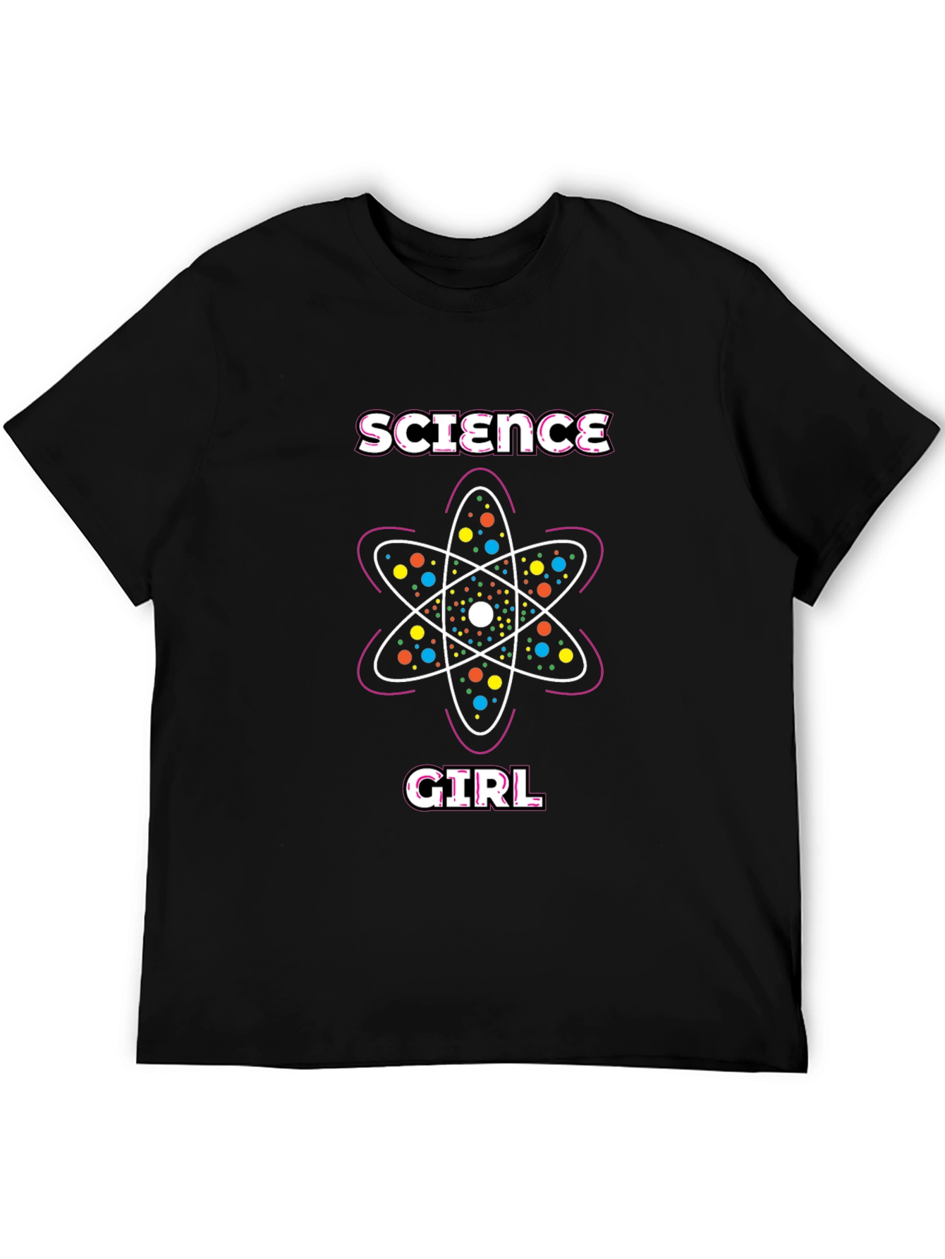 Science Girl T-Shirt - Atom Design