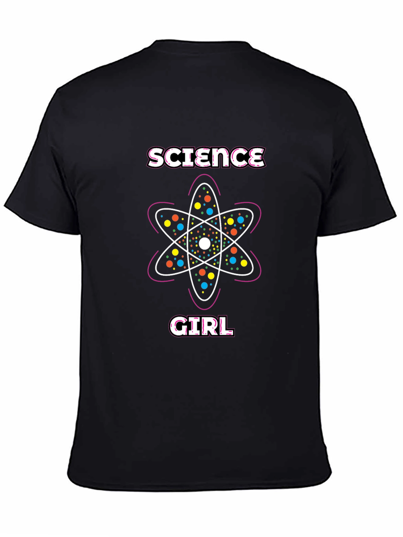 Science Girl T-Shirt - Atom Design