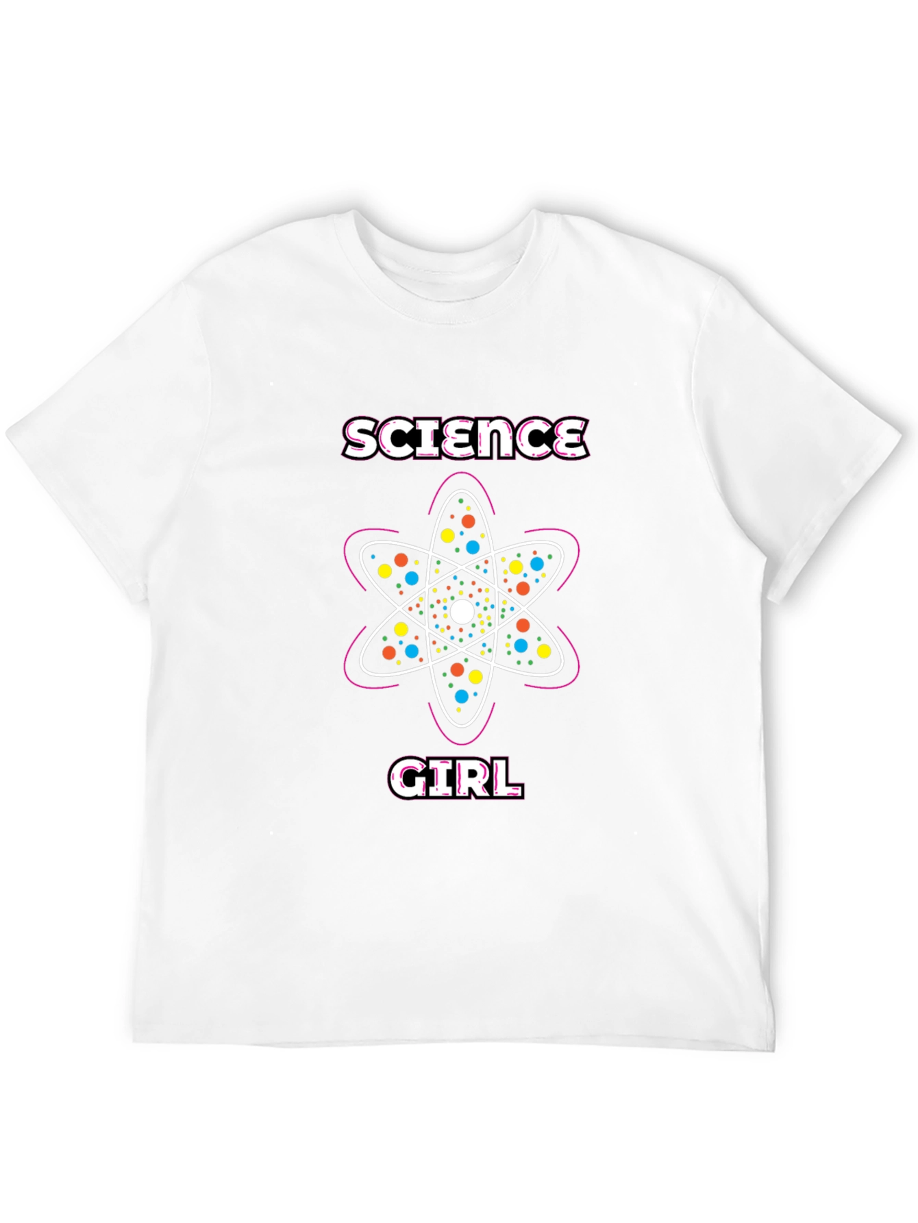 Science Girl T-Shirt - Atom Design