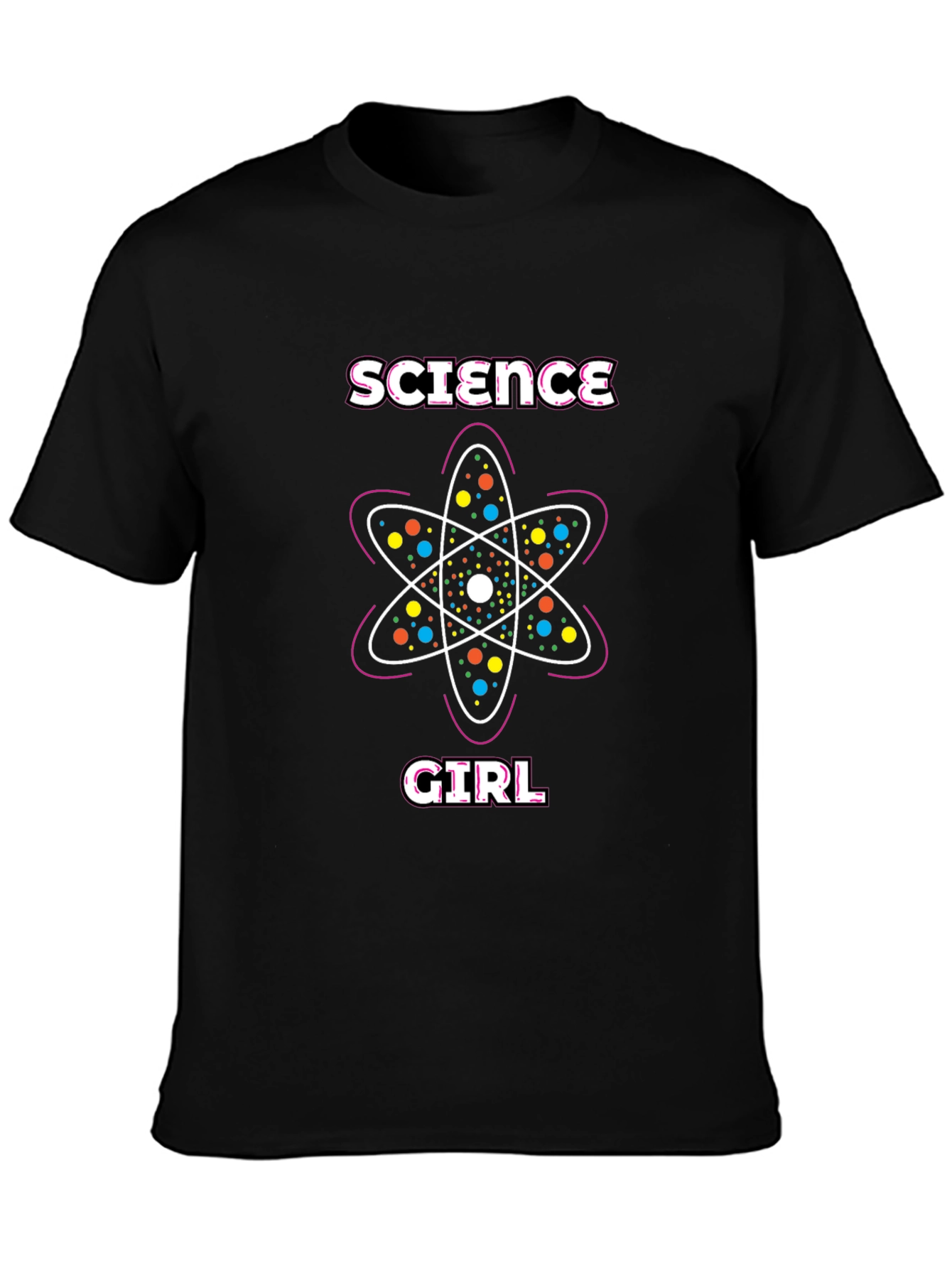 Science Girl T-Shirt - Atom Design