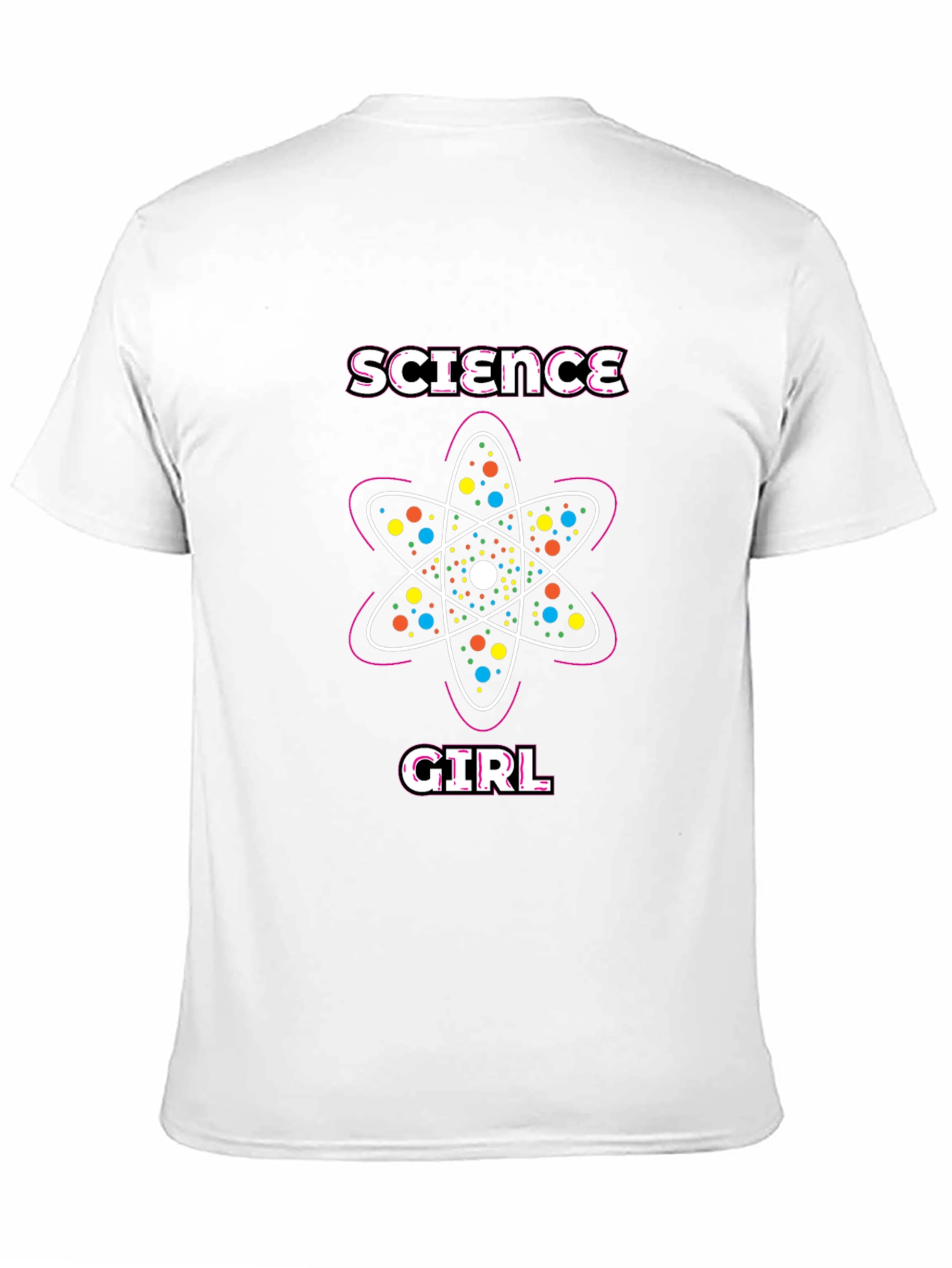 Science Girl T-Shirt - Atom Design
