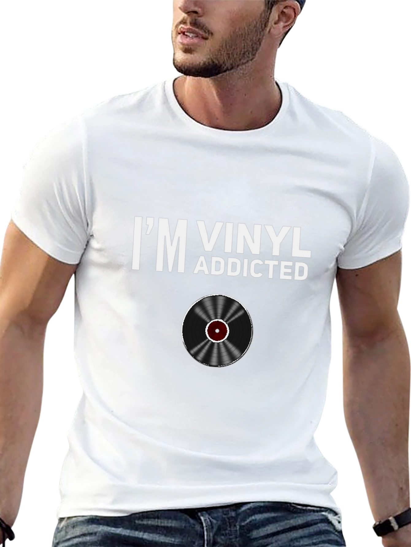Im Vinyl Addicted T-Shirt - Music Lover Tee