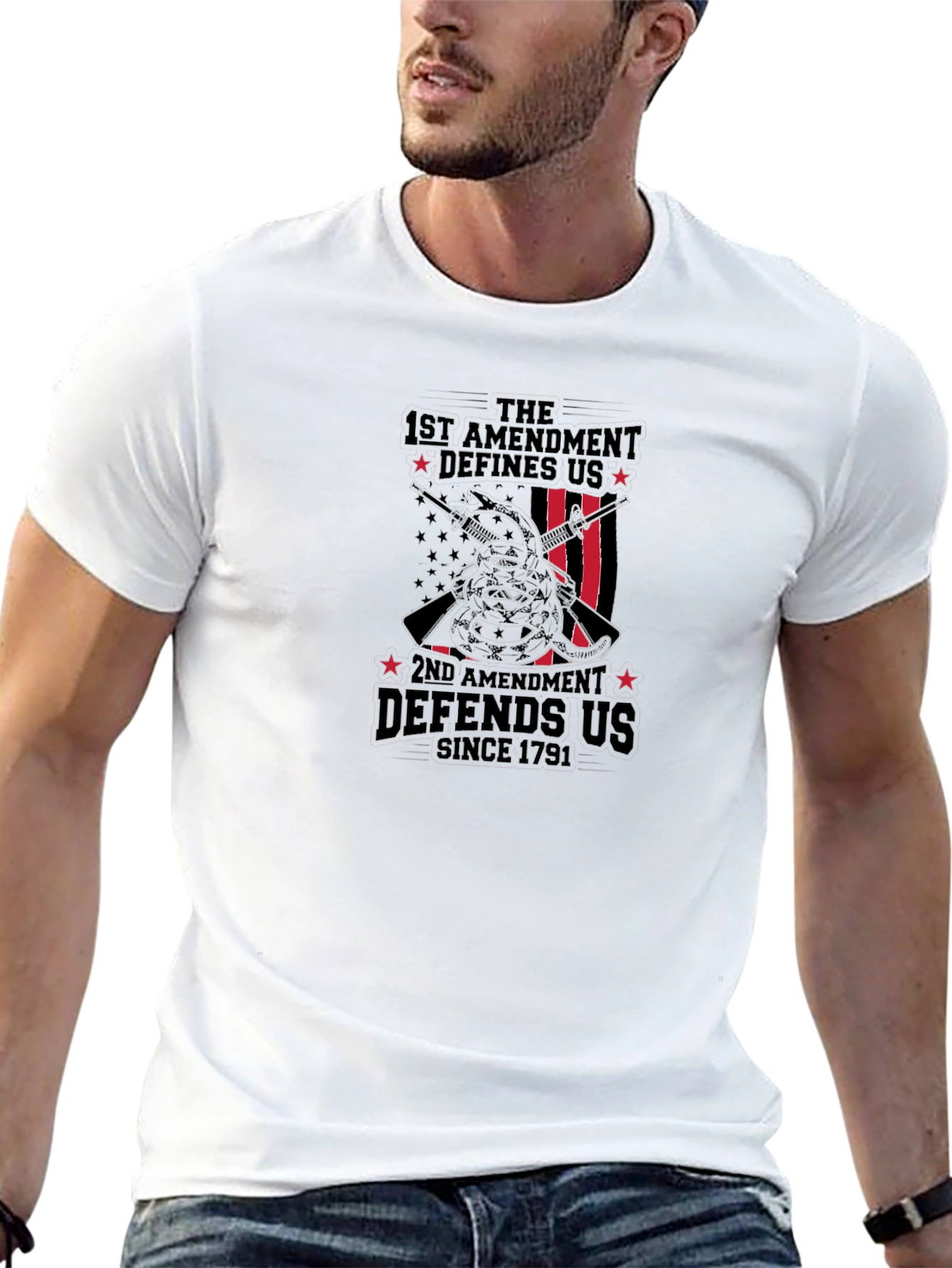 1st & 2nd Amendment Graphic T-Shirt