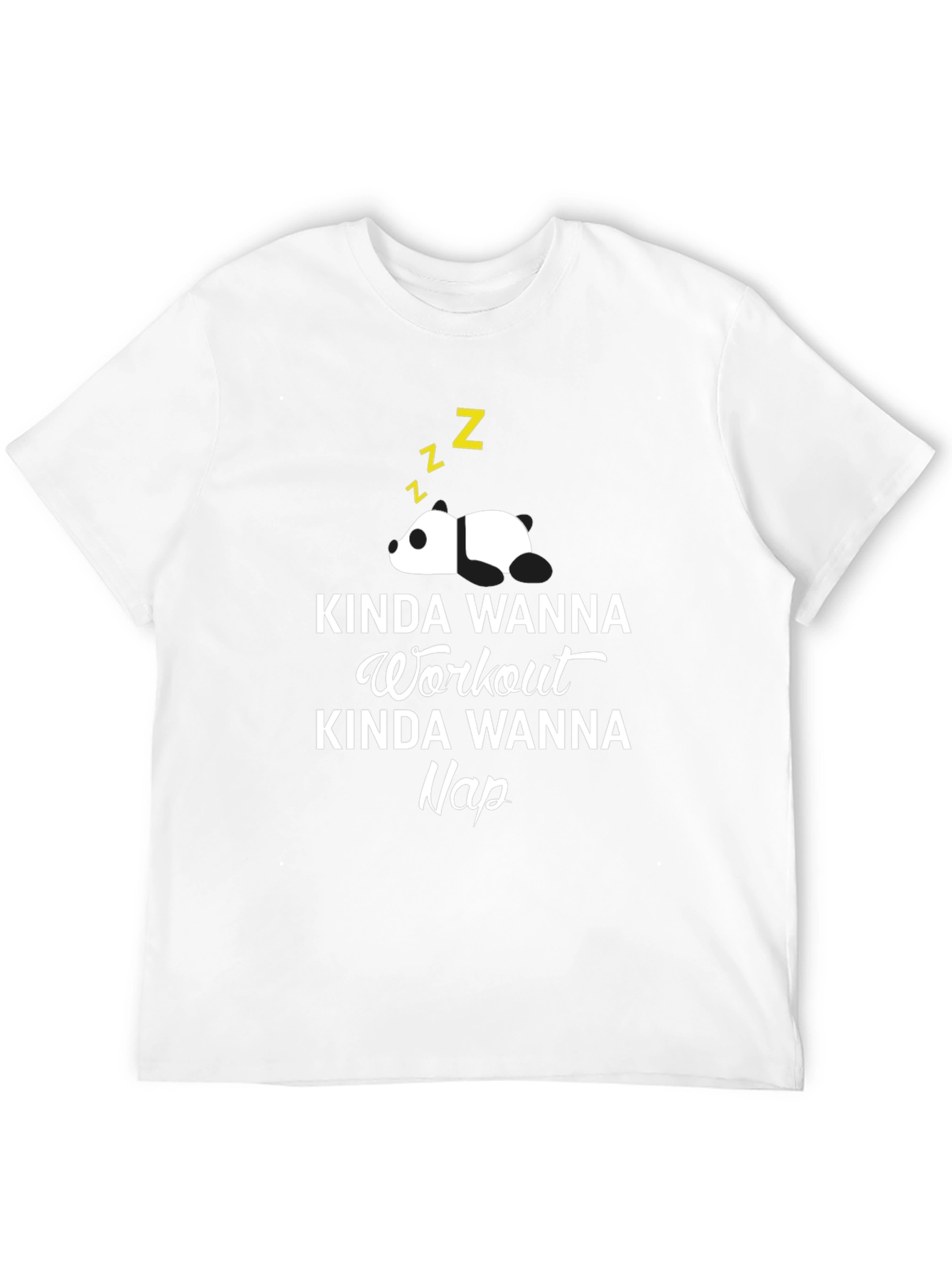 Kinda Wanna Workout Nap Panda Graphic Tee
