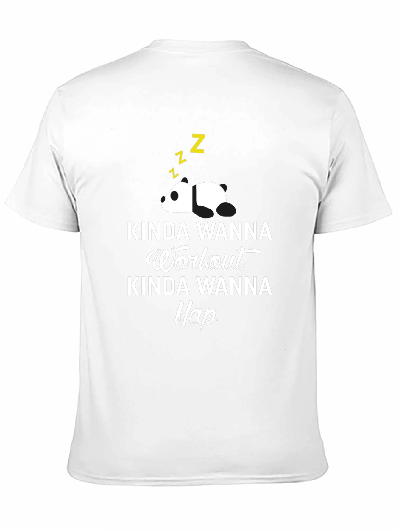 Kinda Wanna Workout Nap Panda Graphic Tee