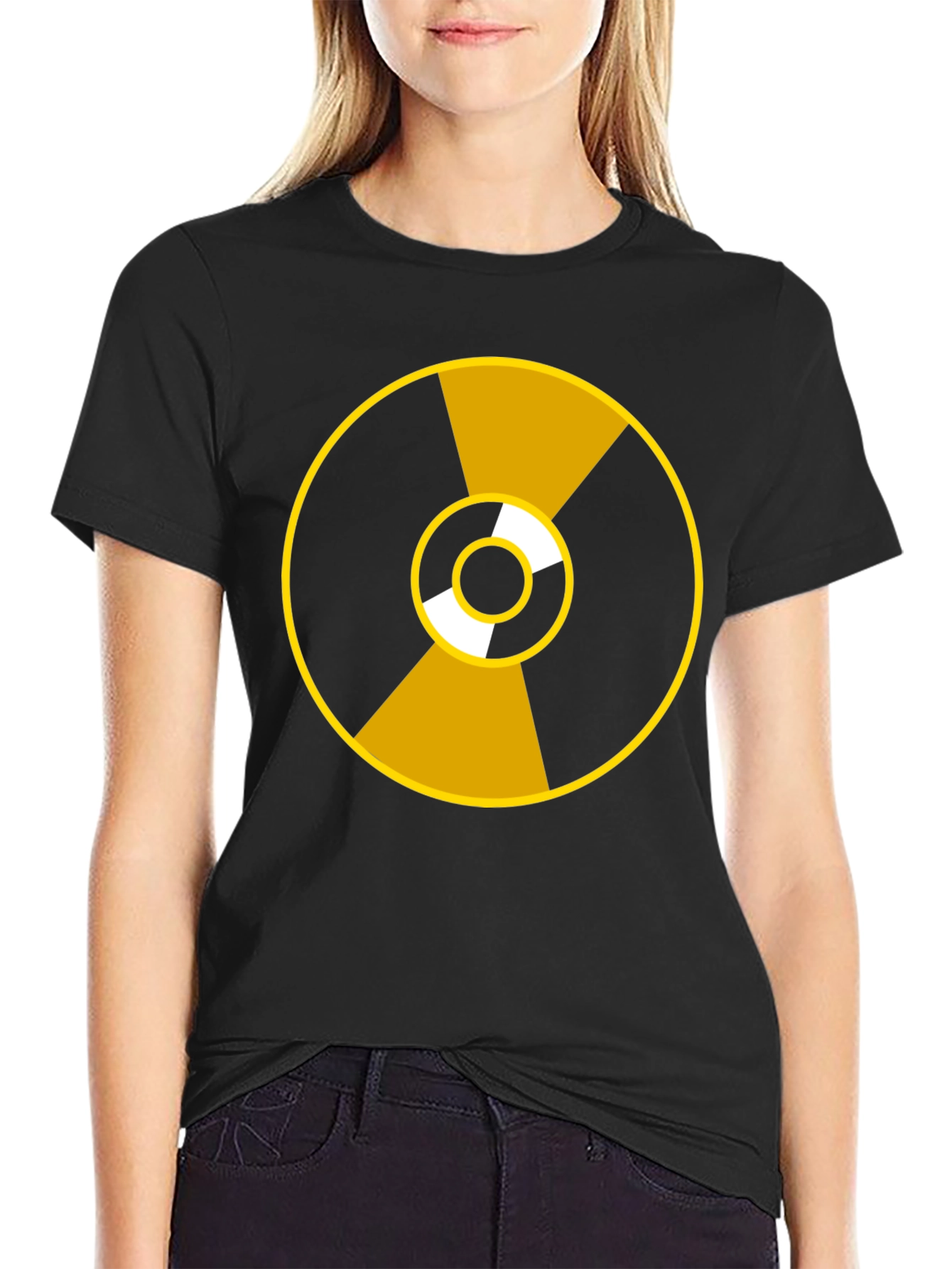 Nuclear Symbol Graphic Tee - Black