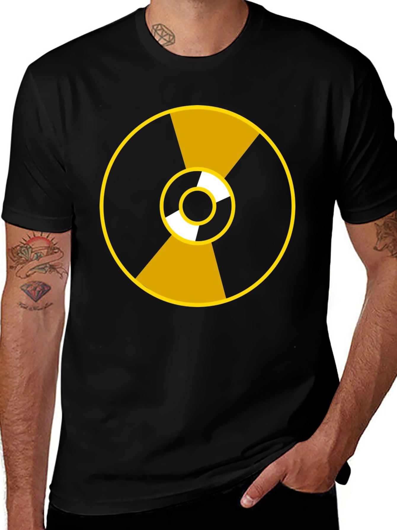 Nuclear Symbol Graphic Tee - Black