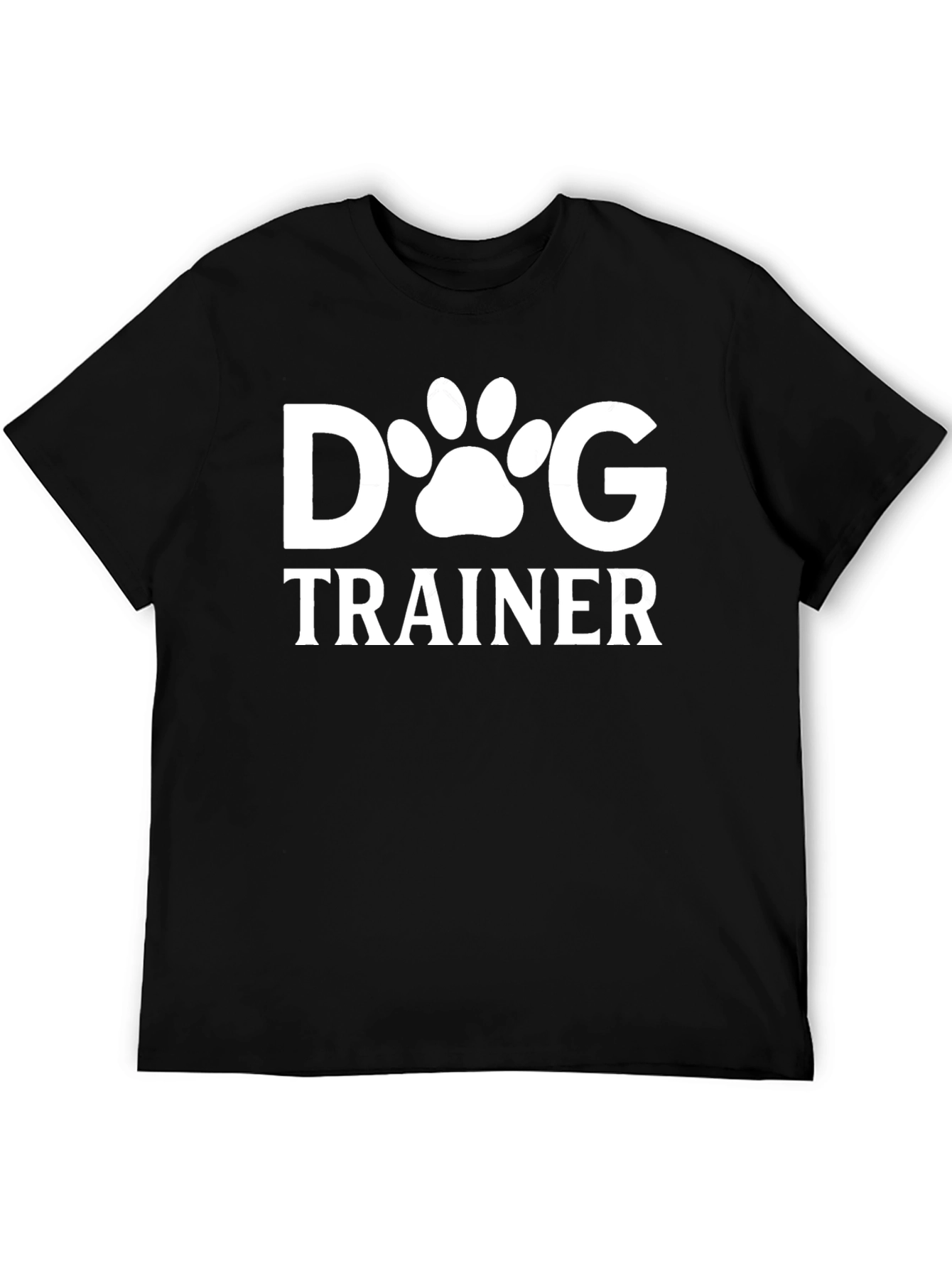 Dog Trainer Graphic Tee - Black Crew Neck