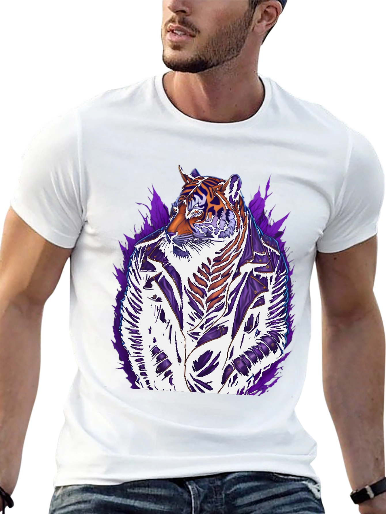 Tiger Graphic T-Shirt - Stylish Animal Design