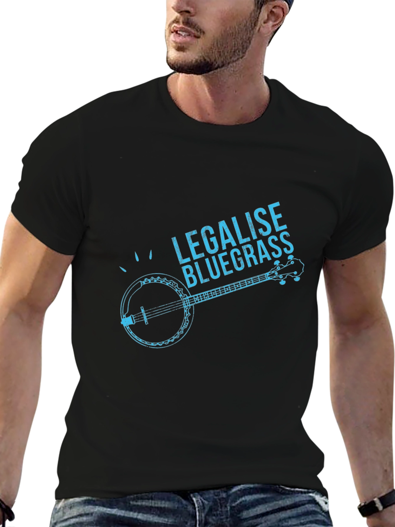 Legalise Bluegrass Black T-Shirt